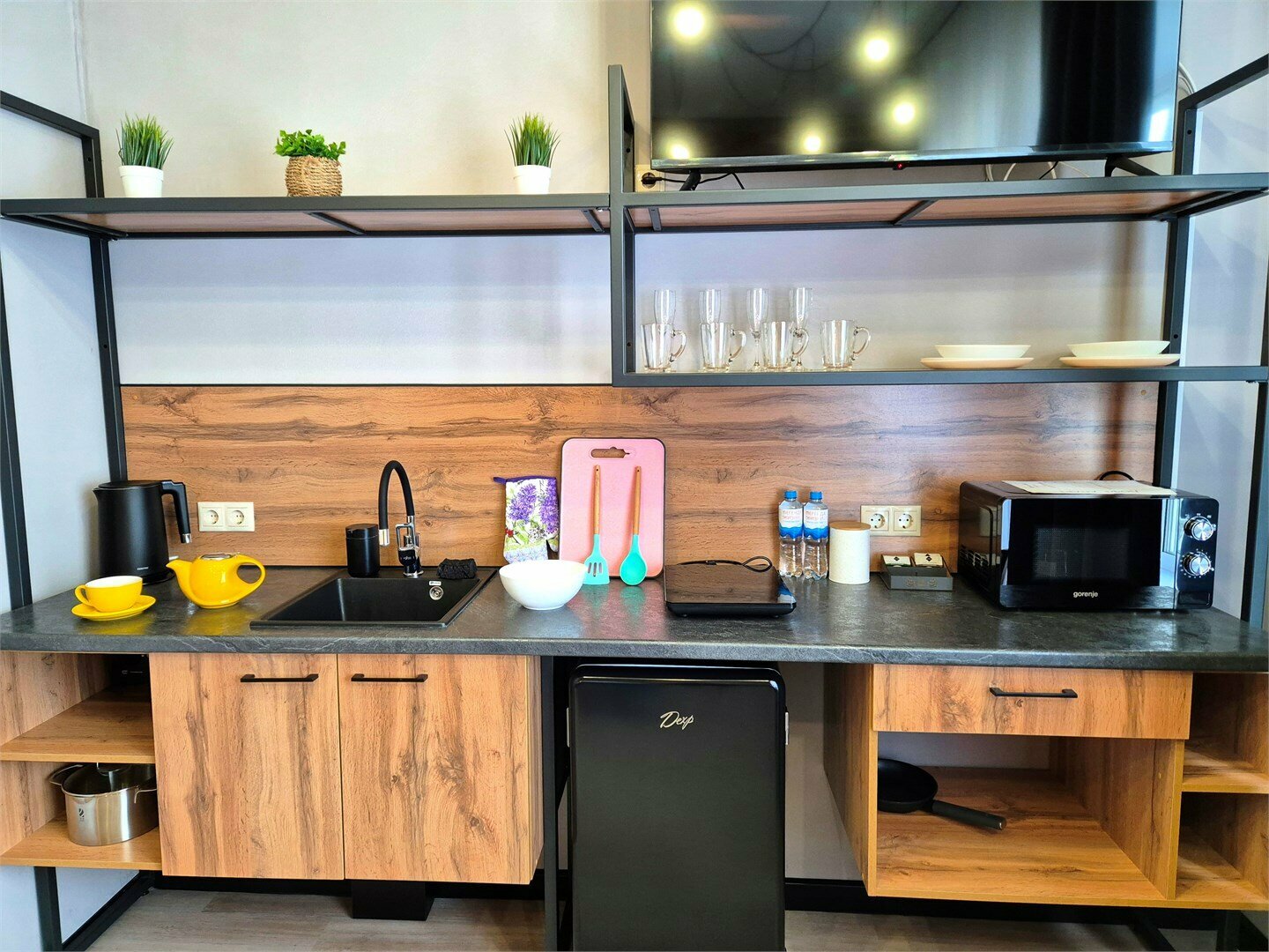 Студия с 2 односпальными кроватями