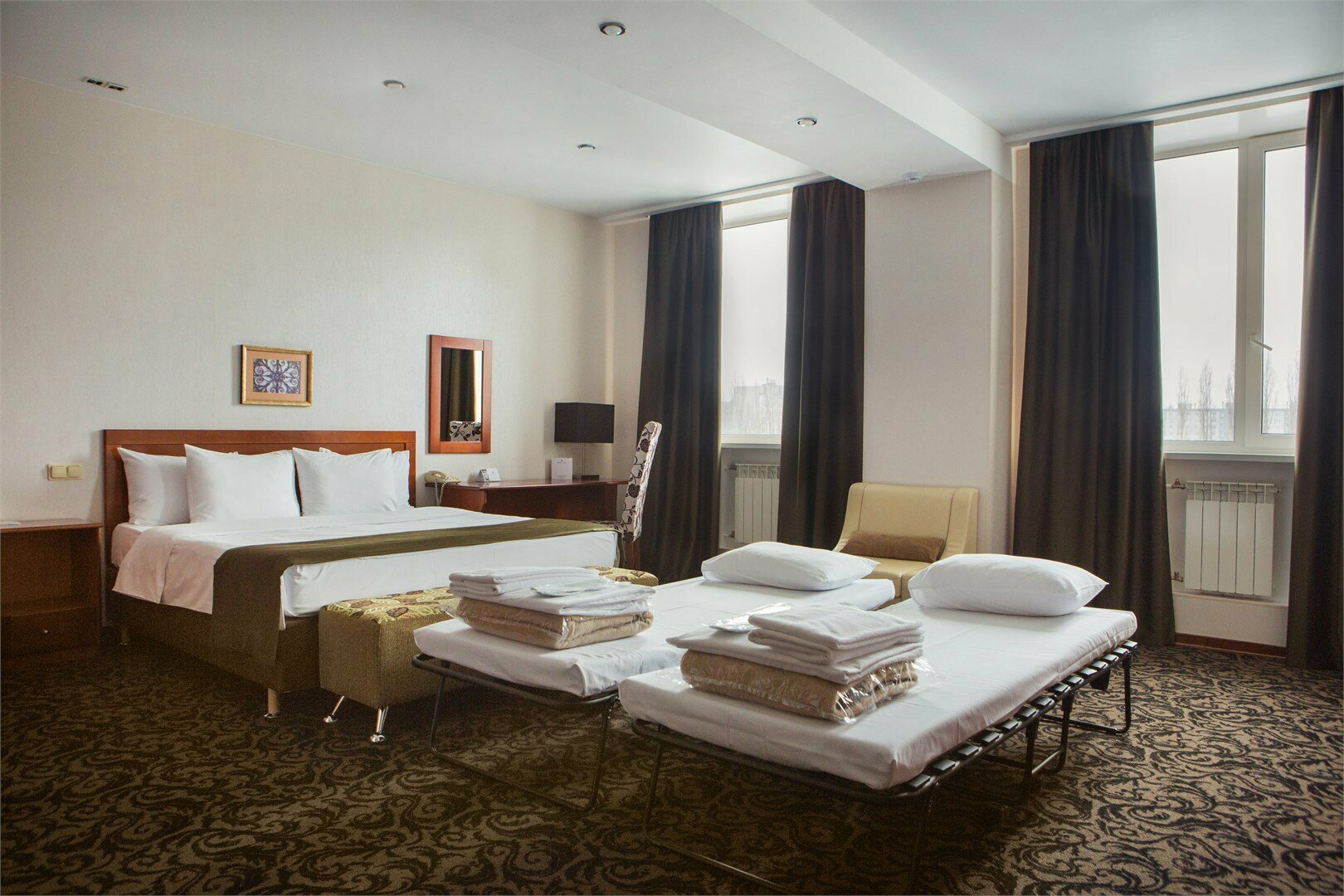 Бизнес-класс с большой кроватью king size