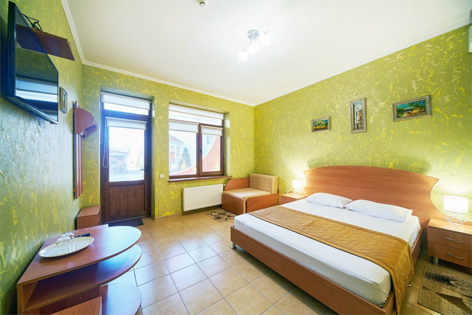 Двухместный номер с 1 кроватью и видом на бассейн