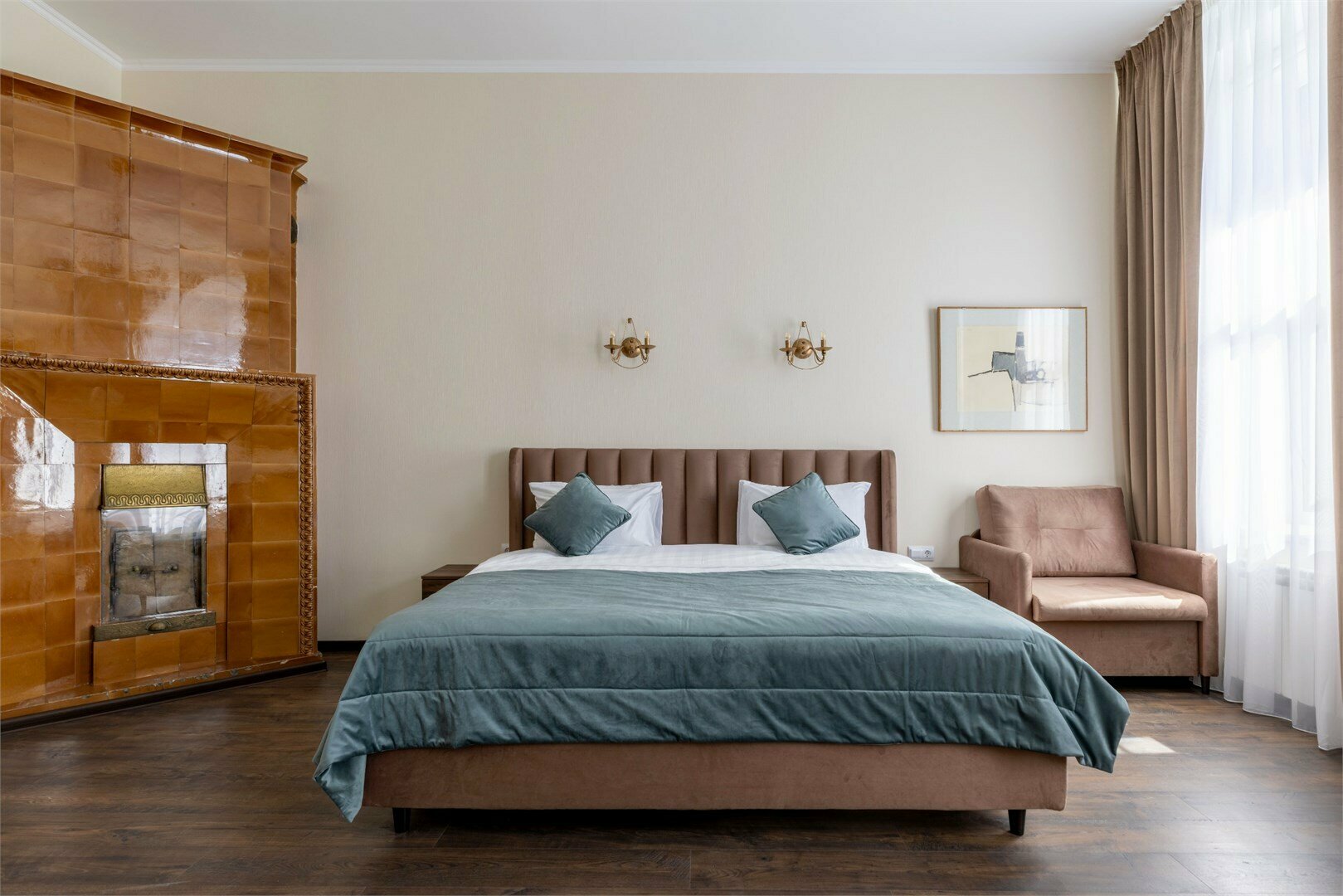 Делюкс Апартаменты с кроватью "Кинг-Сайз" и видом на город №5