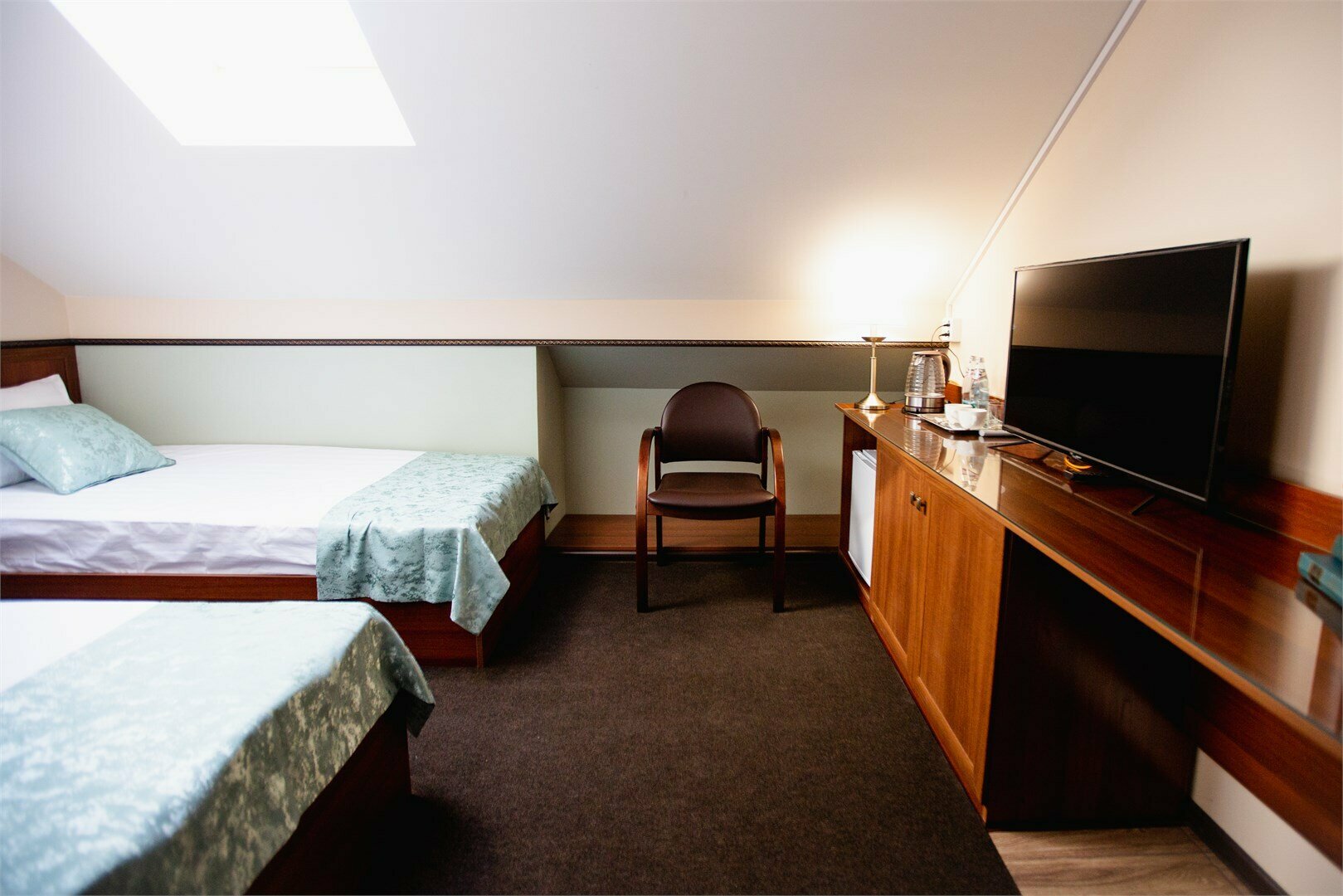 Стандартный двухместный номер,  2 односпальные кровати с традиционными матрасами.