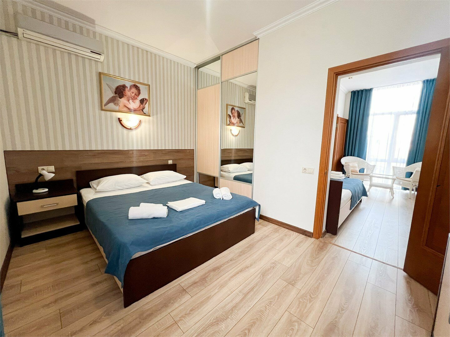 Семейный номер (2x-комнатный 3x-местный номер) без балкона