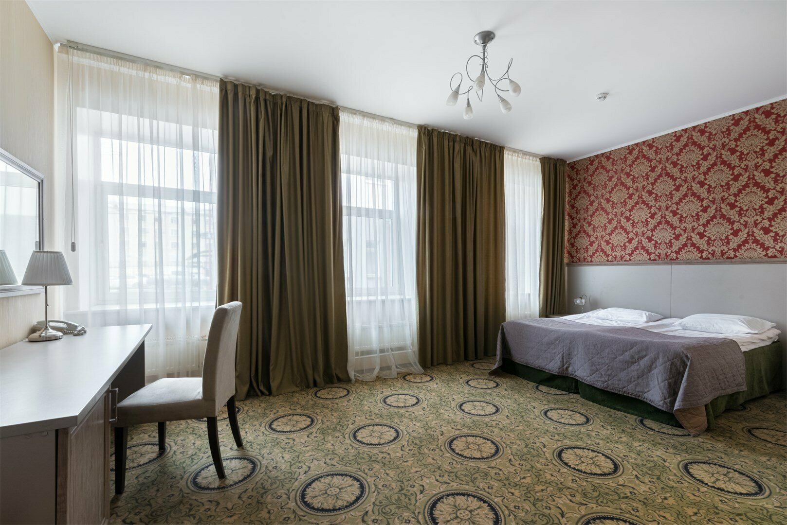 Комфорт двухместный с 1 кроватью или 2 отдельными кроватями (с кондиционером)