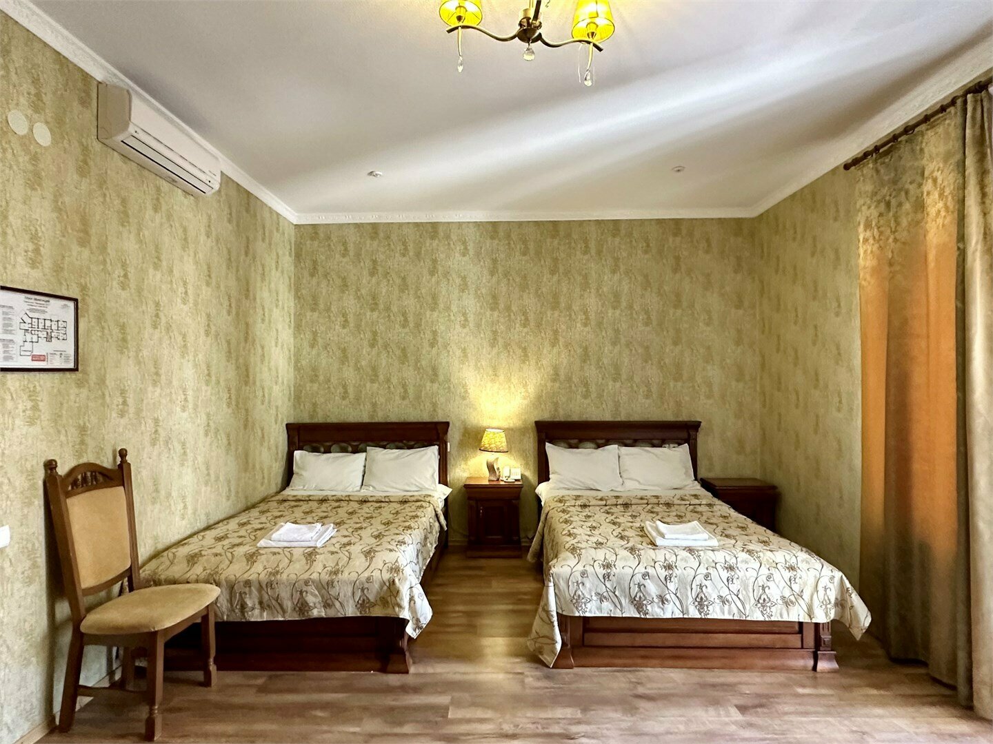 Номера Комфорт с балконом с двумя раздельными кроватями с видом на море