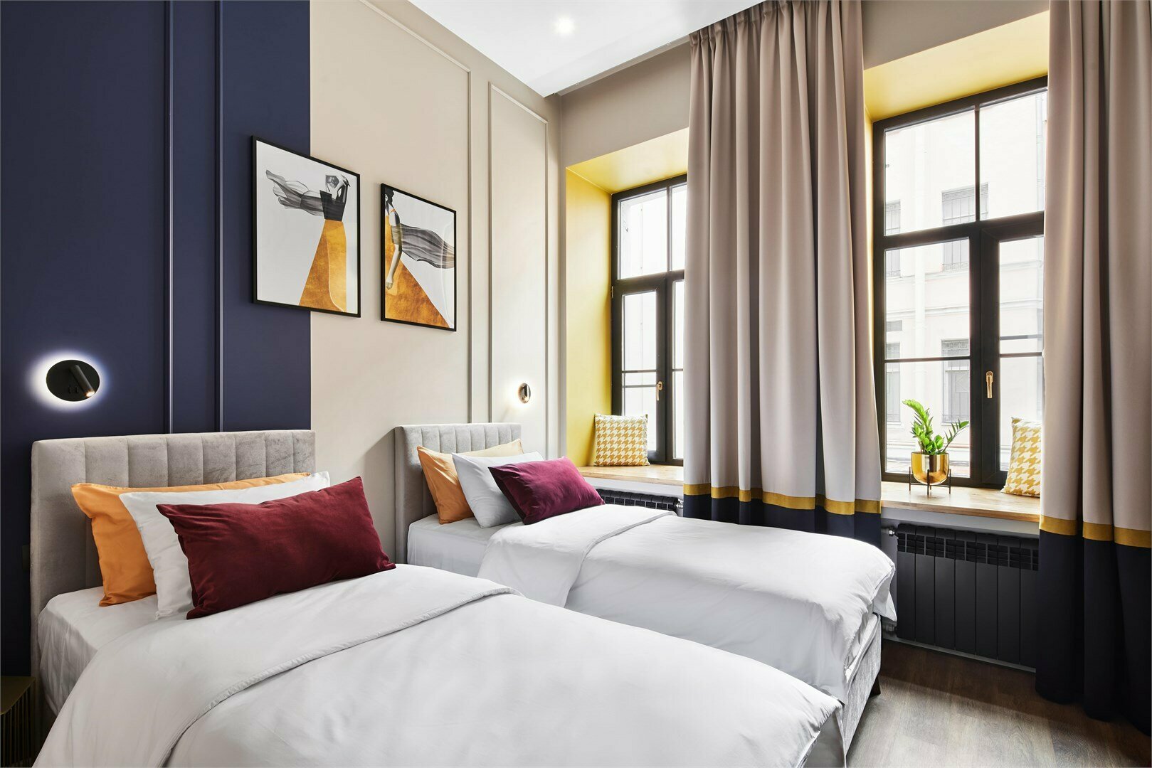 Номер студио с видом во двор