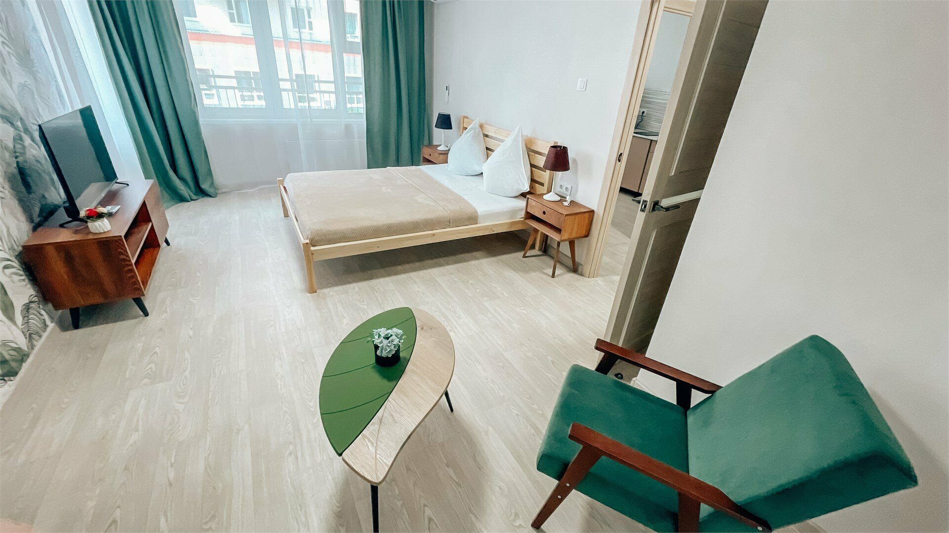 Двухместный номер Делюкс с 1 кроватью и балконом