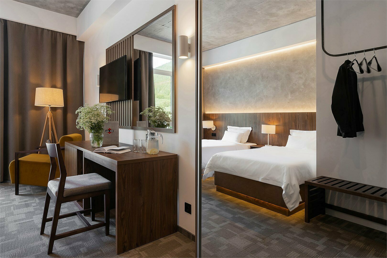 Стандартный номер с 1 большой или 2 раздельными кроватями