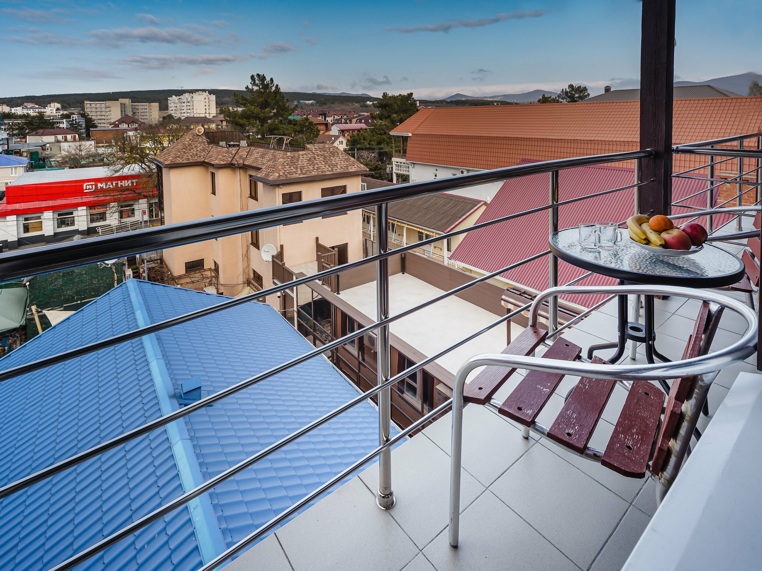 Двухместный номер с 1 кроватью и балконом