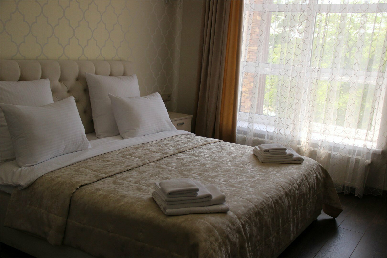 Небольшой двухместный номер с 1 кроватью или 2 отдельными кроватями