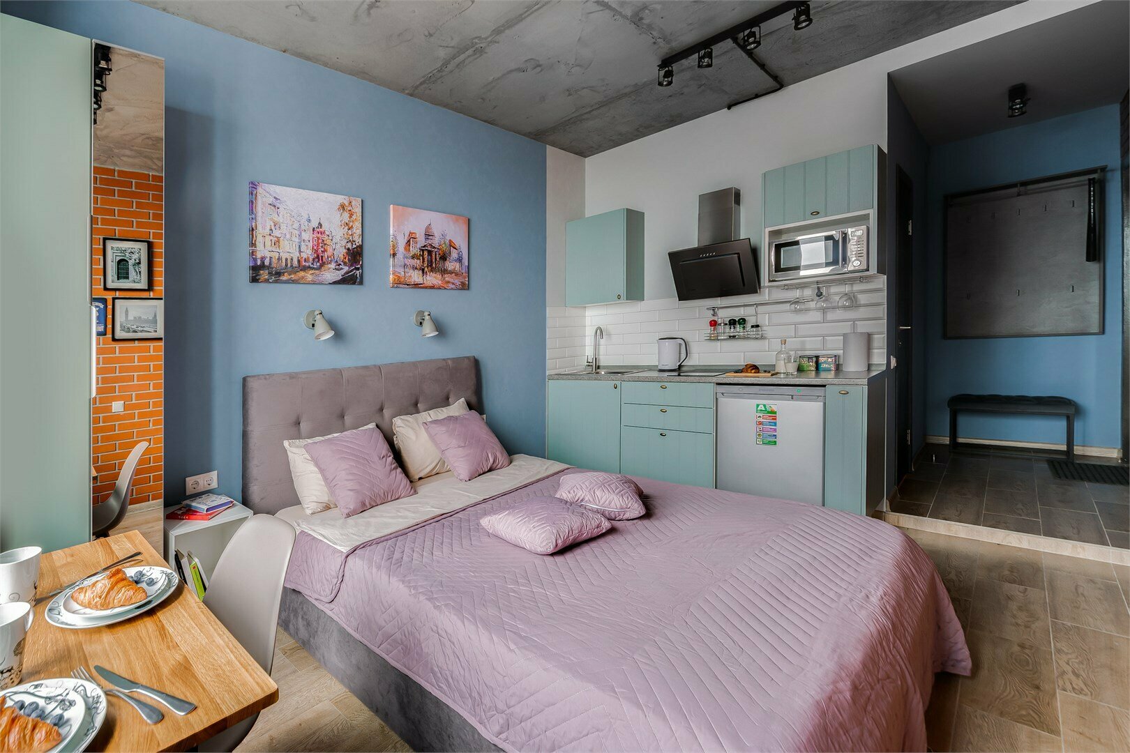 Navy - 2х местные апартаменты-студия в "Савеловский-Сити" (25 этаж)