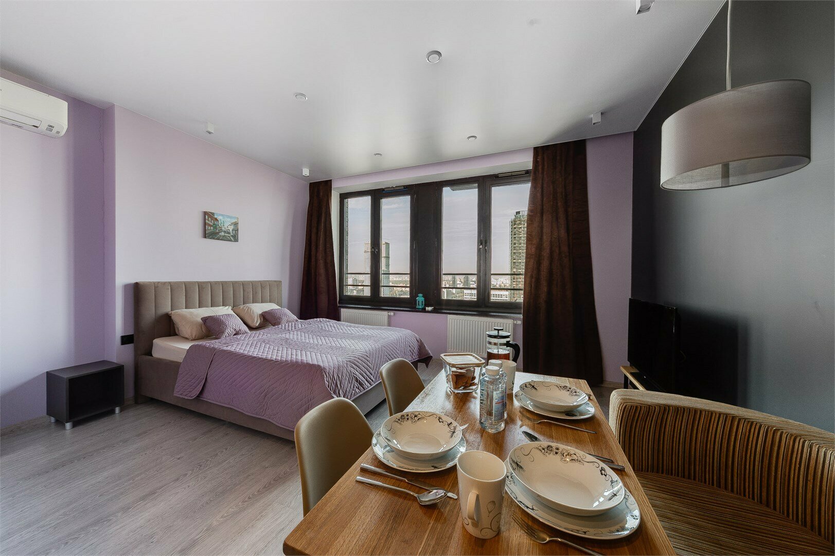 Graphite - 3х местные делюкс-апартаменты в "Савеловский-Сити" (27 этаж)