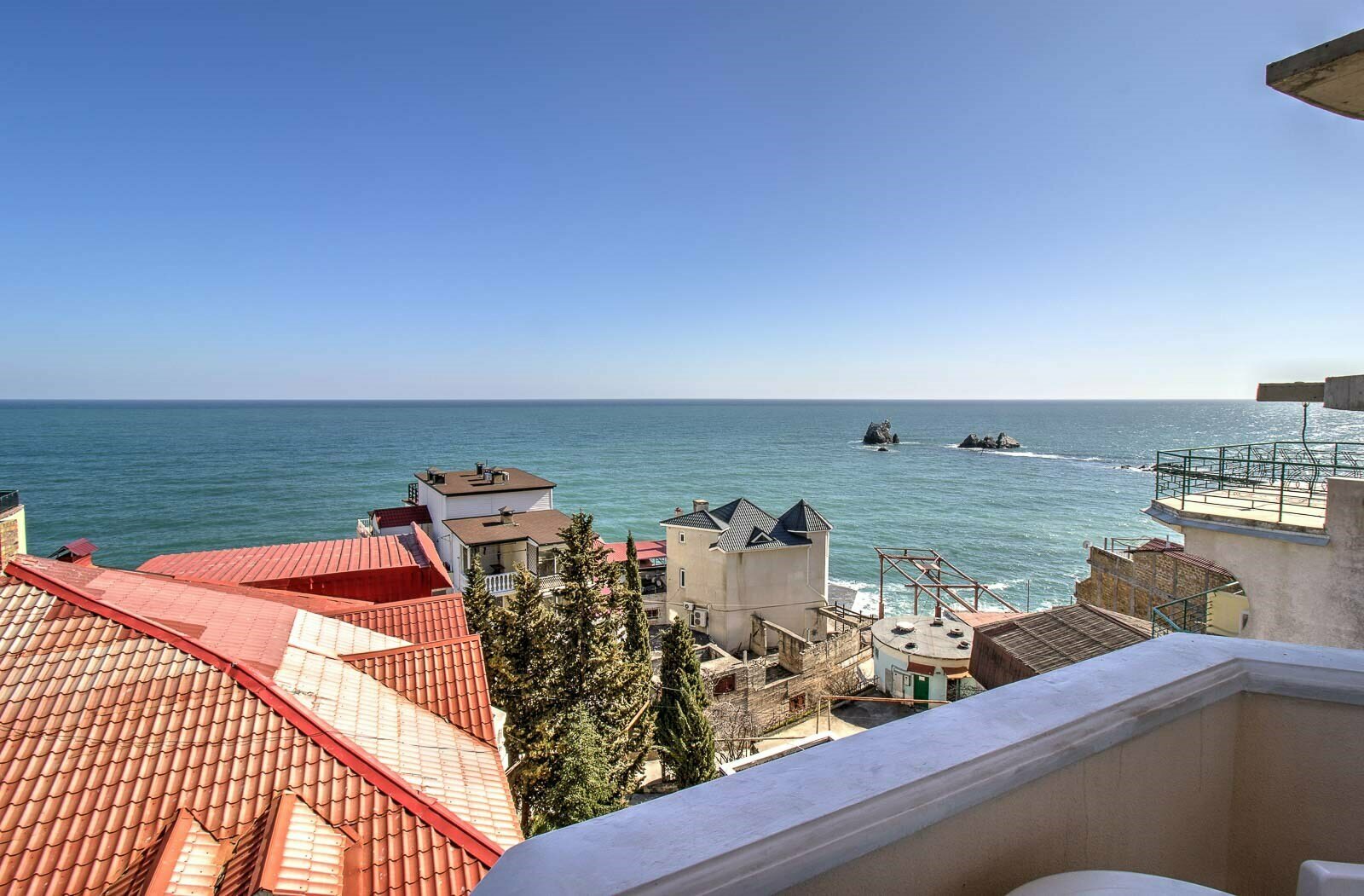 Люкс А двухкомнатный вид на море с балконами