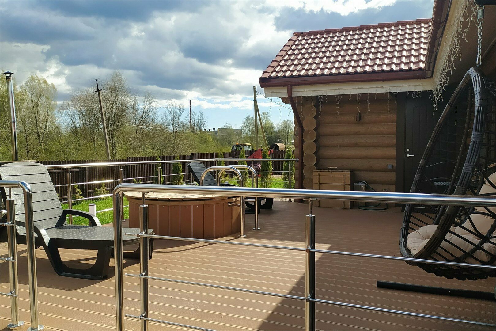 Дом с баней, камином и террасой 4+2