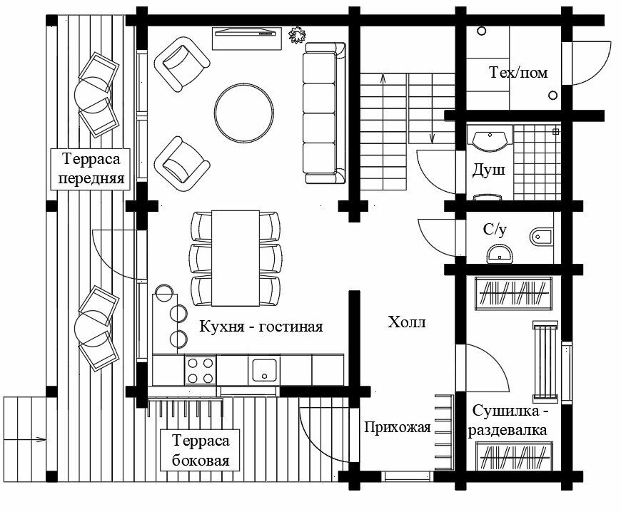 Коттедж для семейного отдыха
