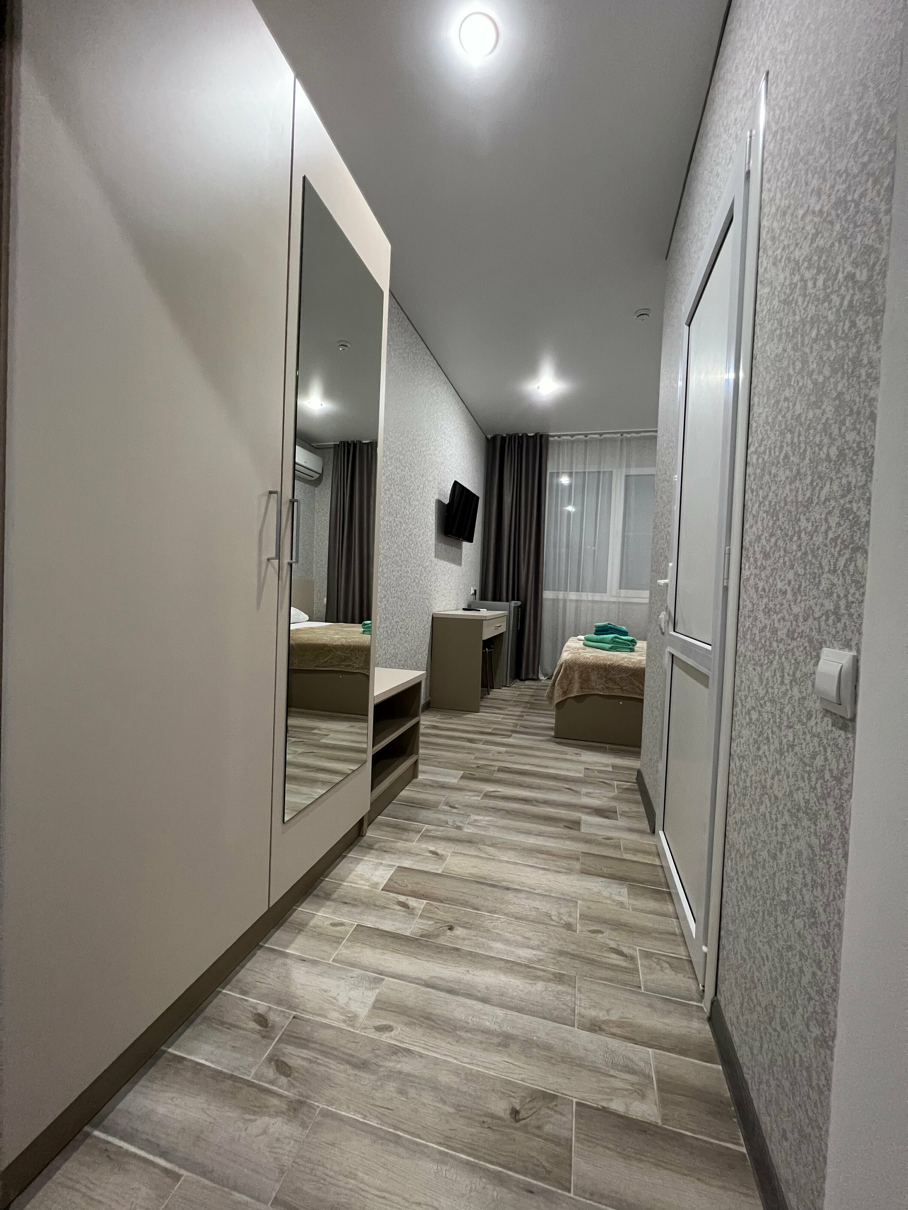 Двухместный с 2 отдельными кроватями или с 1 кроватью