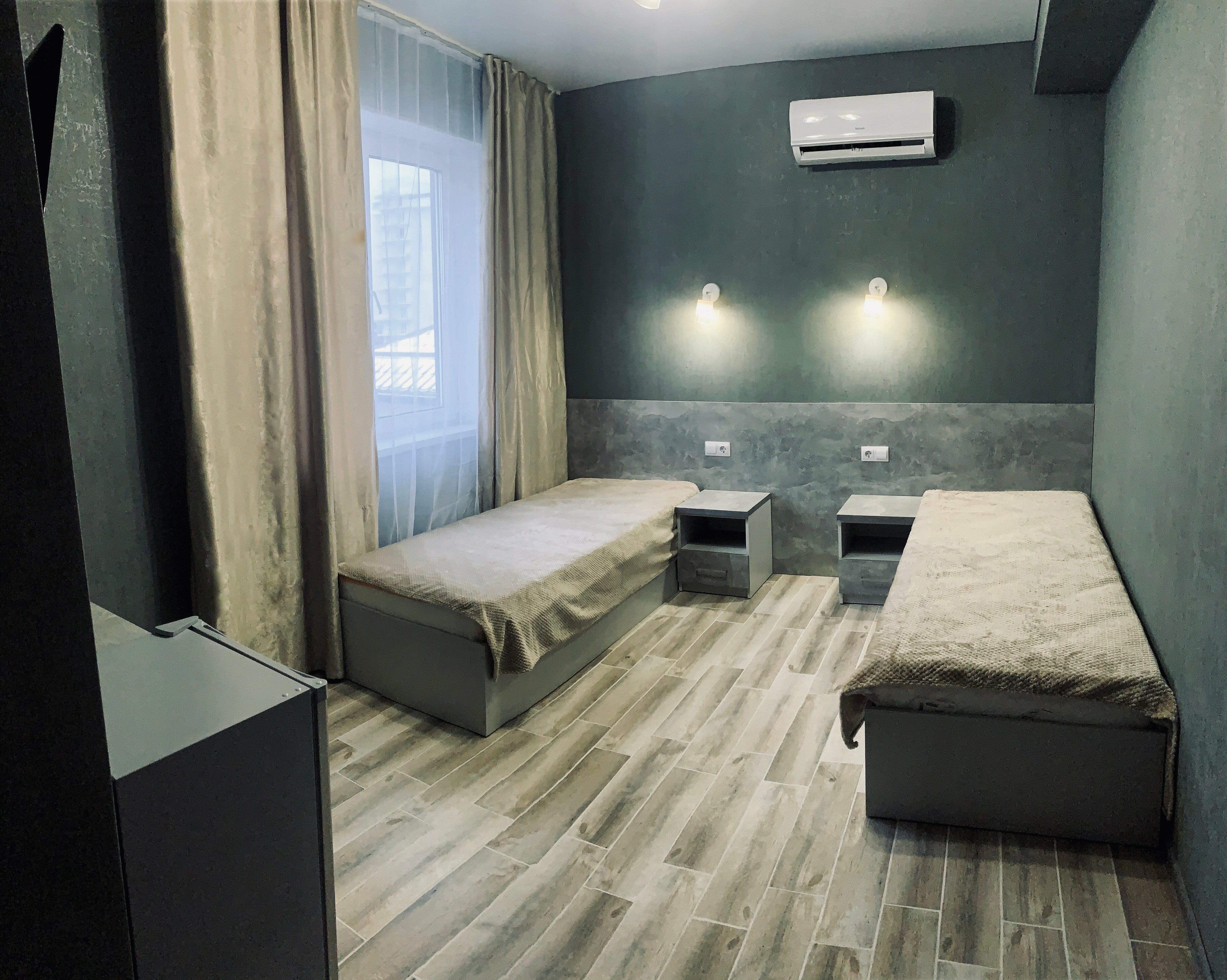 Двухместный номер с 2 отдельными кроватями или с 1 кроватью