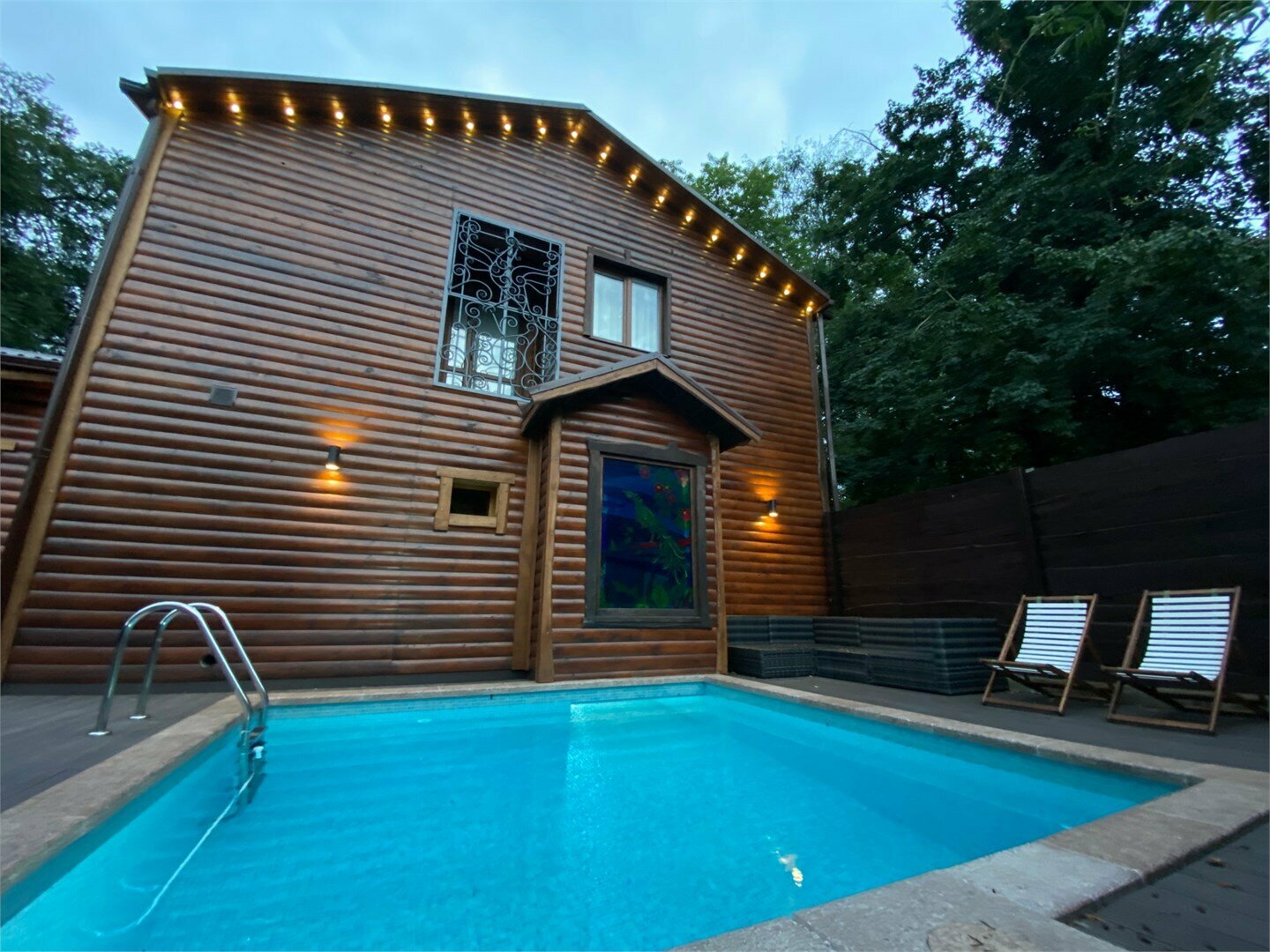 Коттедж с собственной баней и бассейном *проживание без животных *