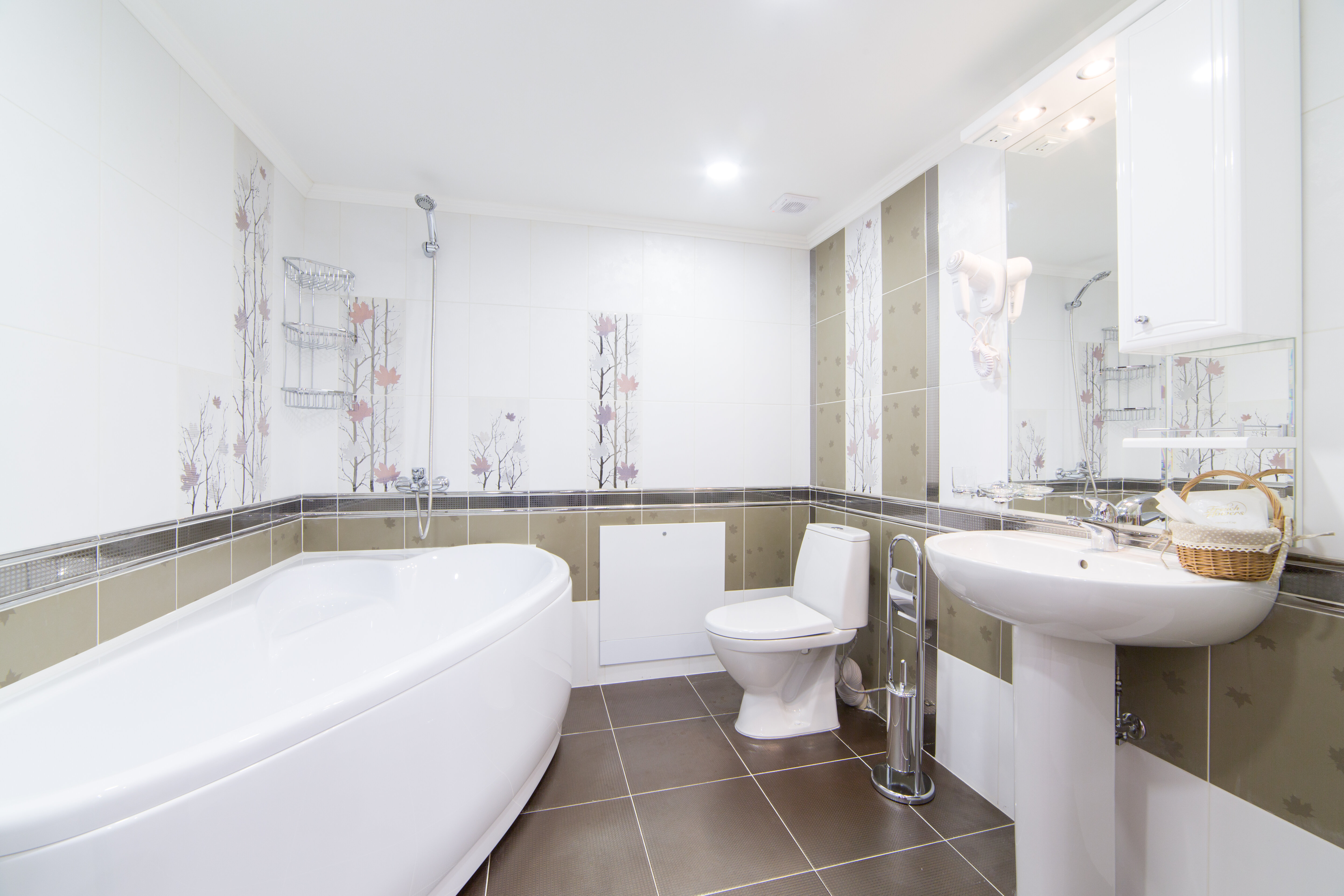 Апартаменты с 2-я односпальными кроватями и ванной комнатой 