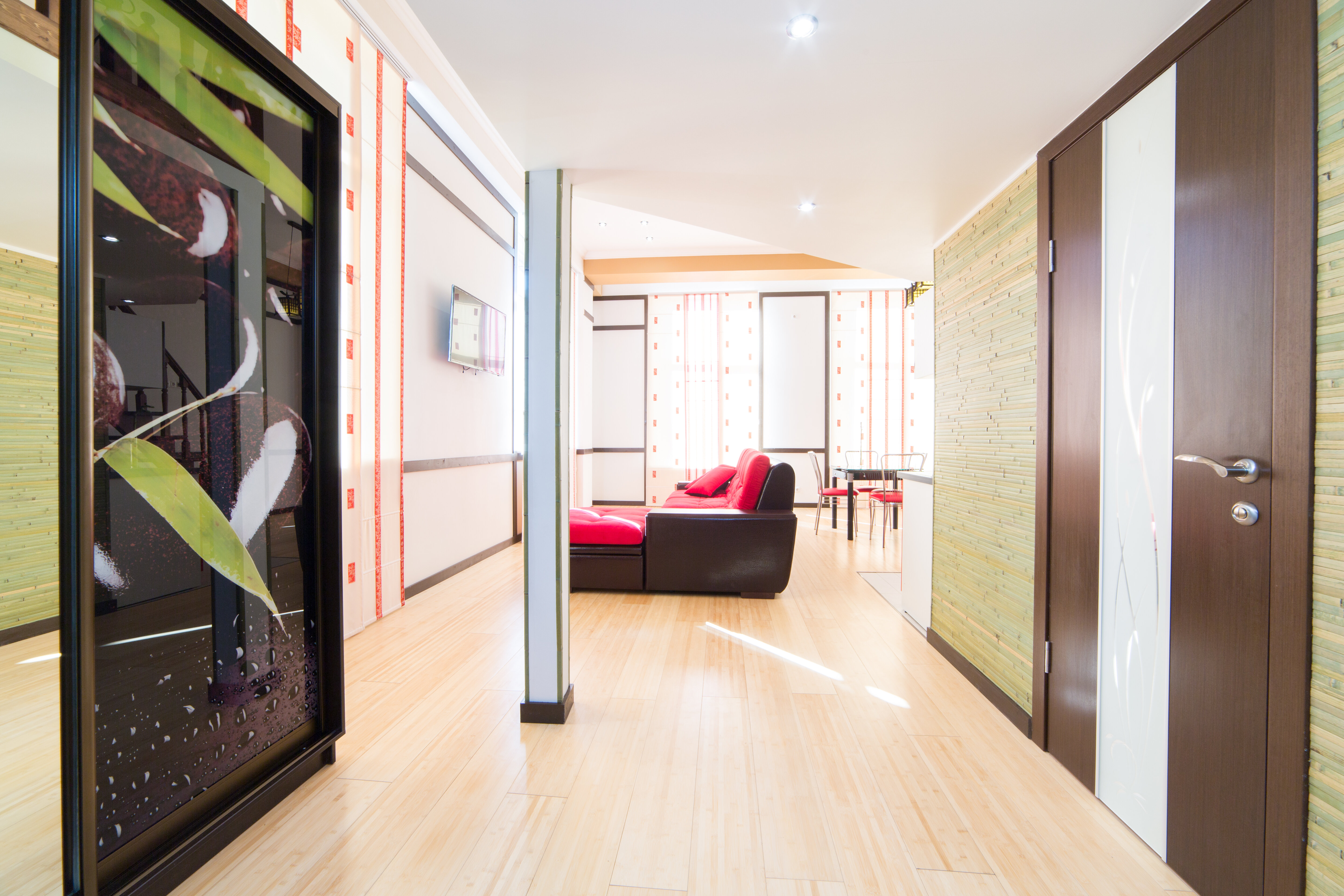 Апартаменты с двуспальной кроватью и кухней