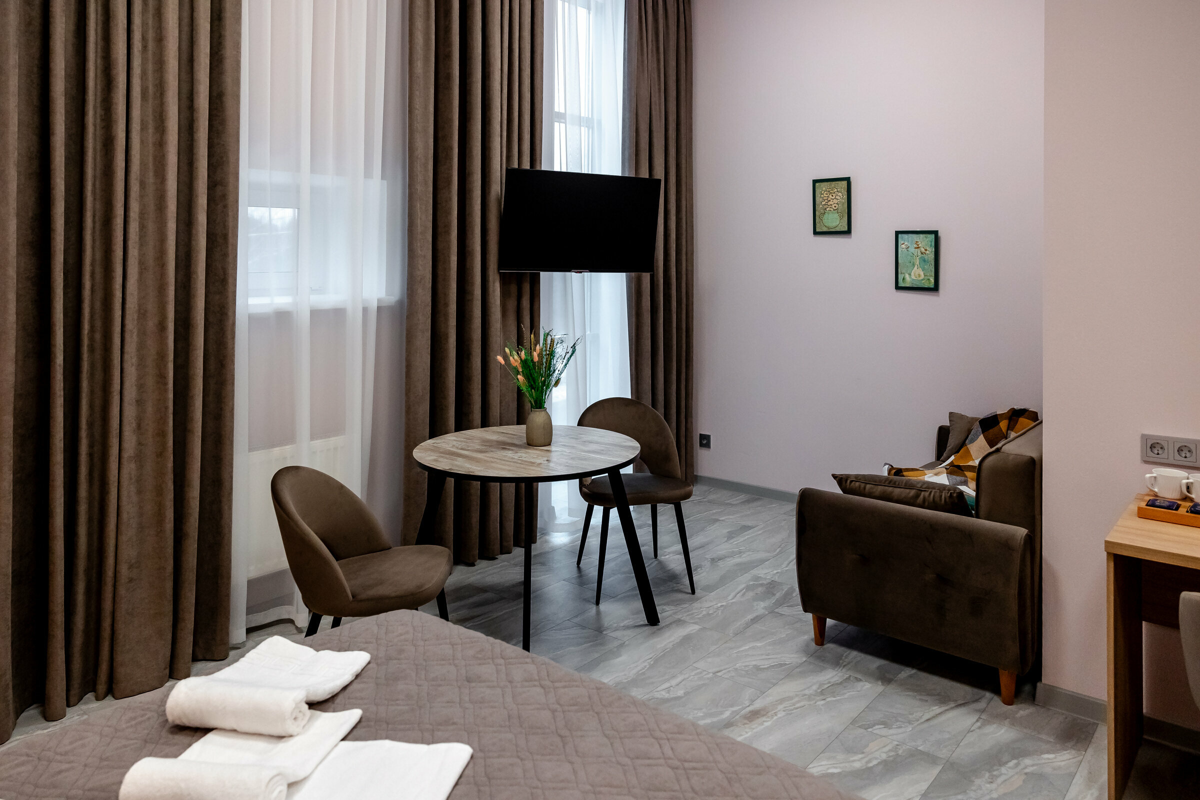 Улучшенный номер с кроватью размера «king-size» или 2 отдельными кроватями