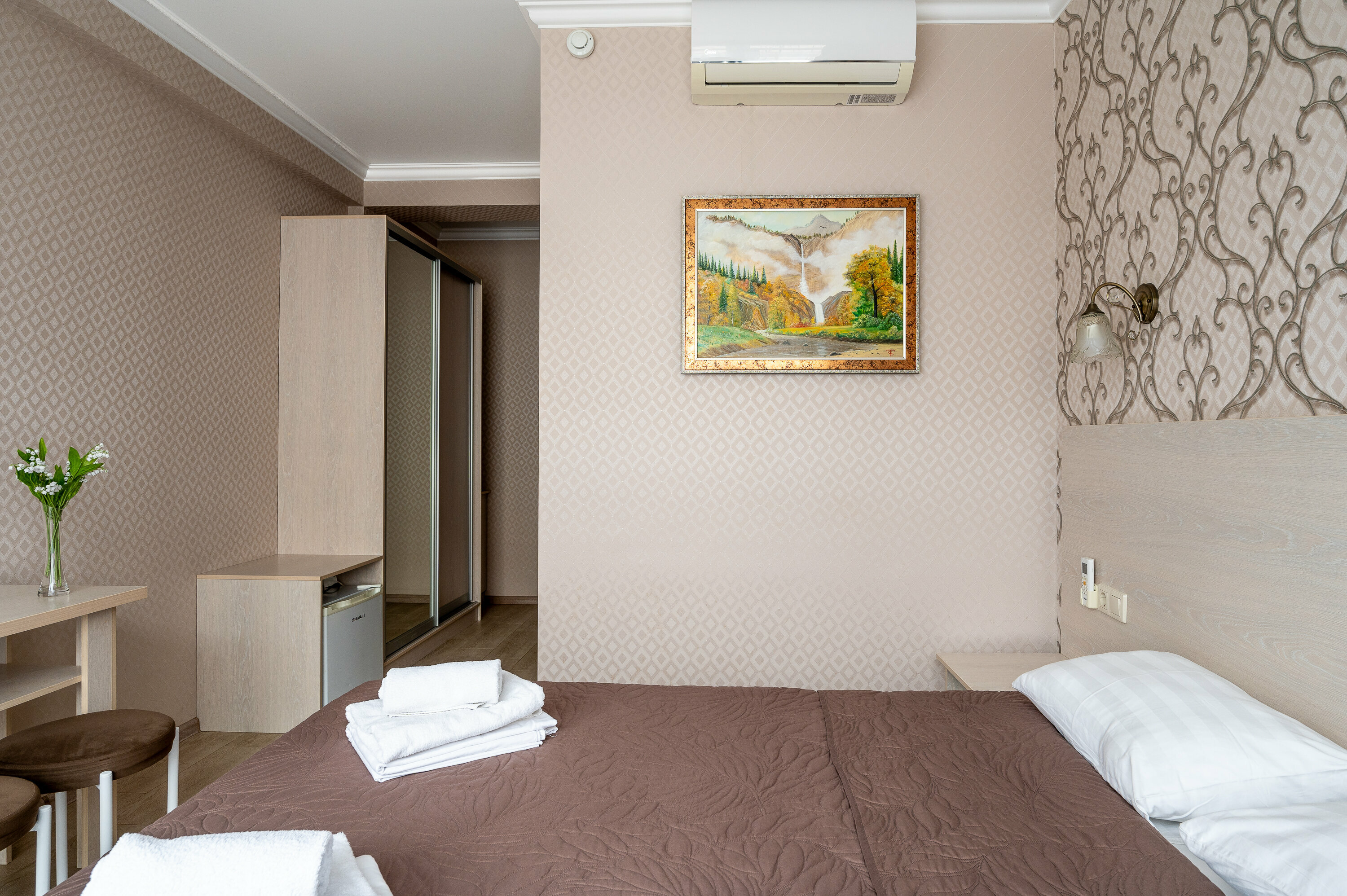 Двухместный номер Делюкс с 1 кроватью и балконом