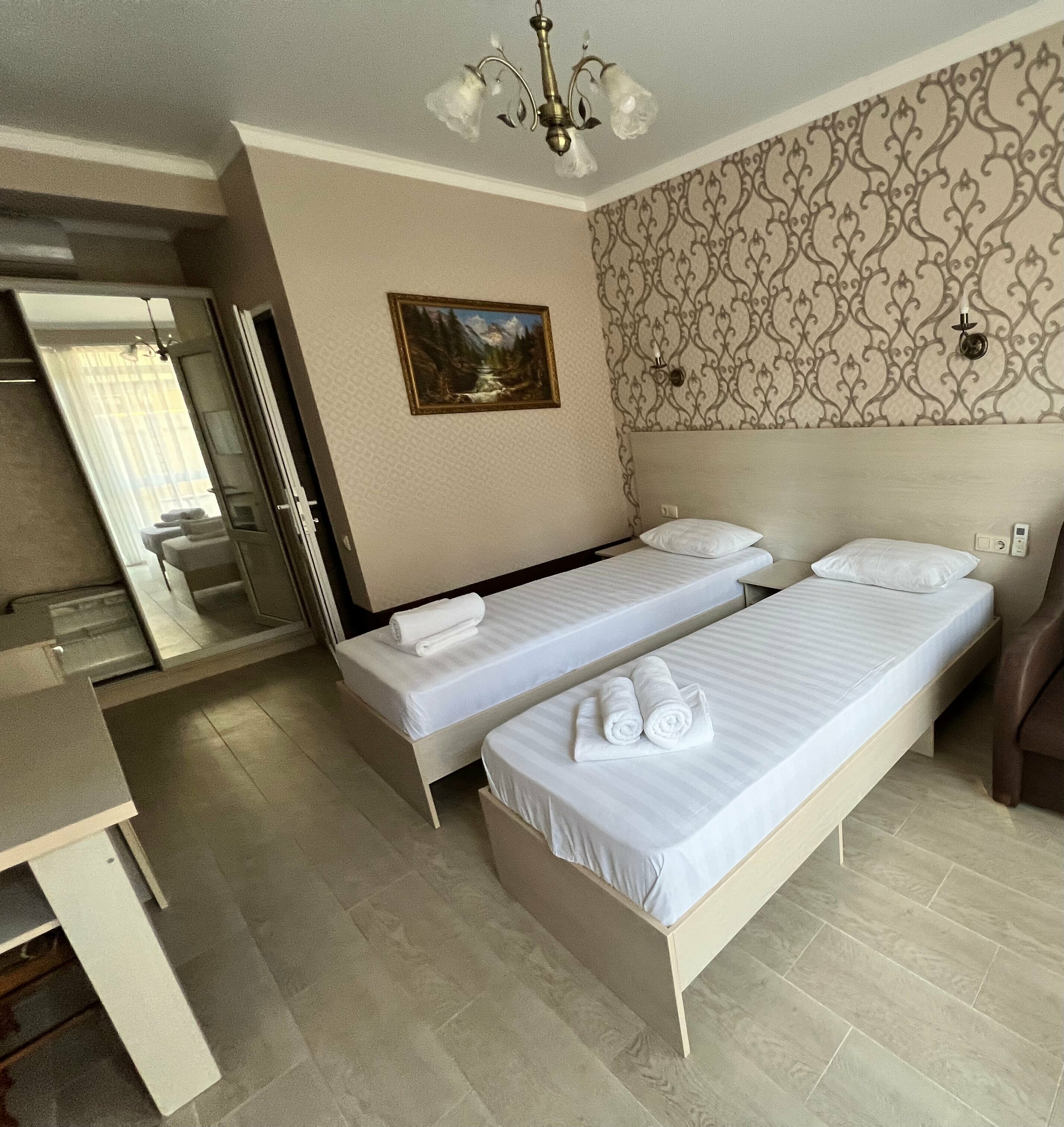 Двухместный номер с 2 отдельными кроватями и балконом