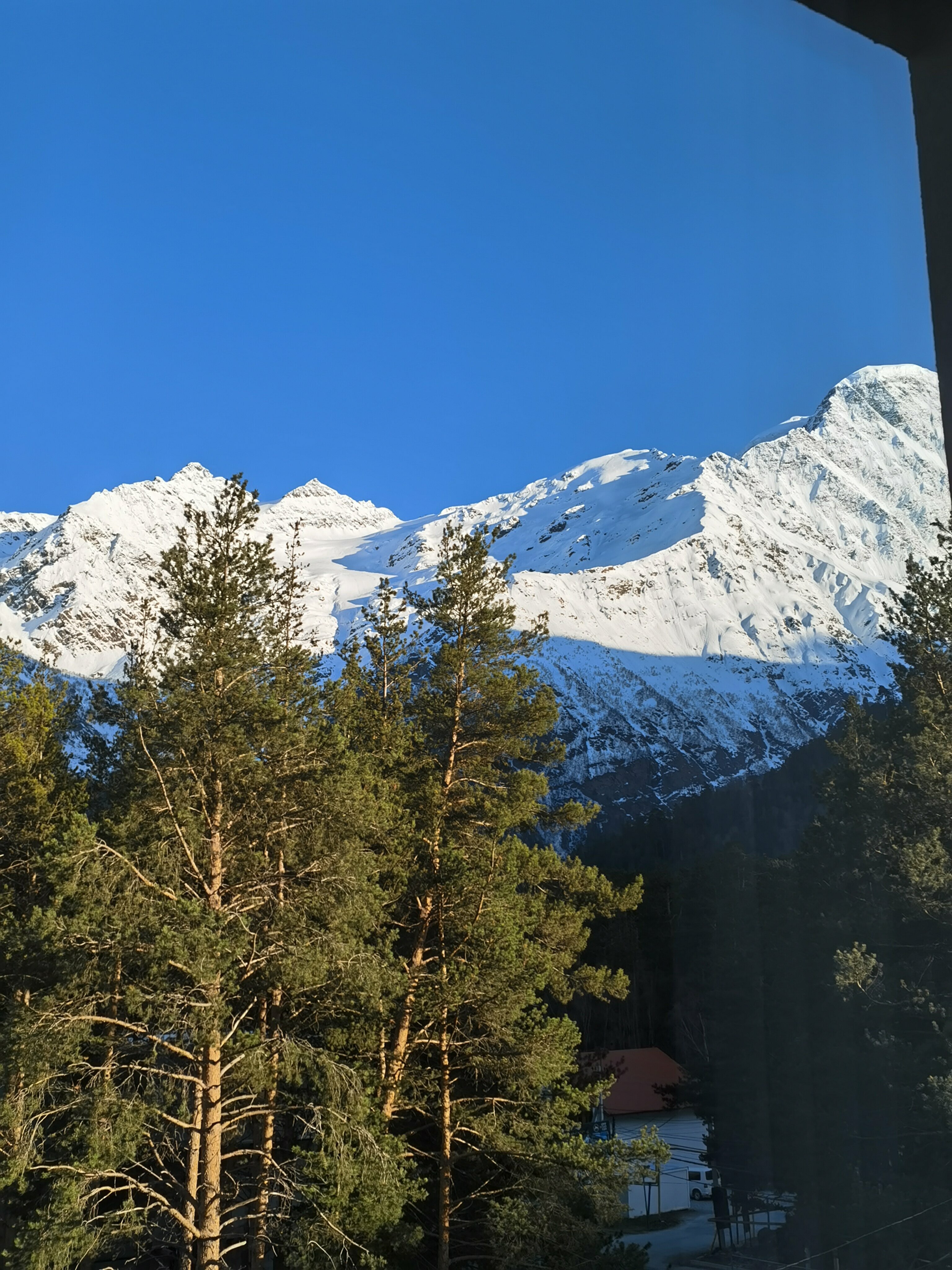 Двухместный номер с 1 кроватью или 2 отдельными кроватями, вид на горы