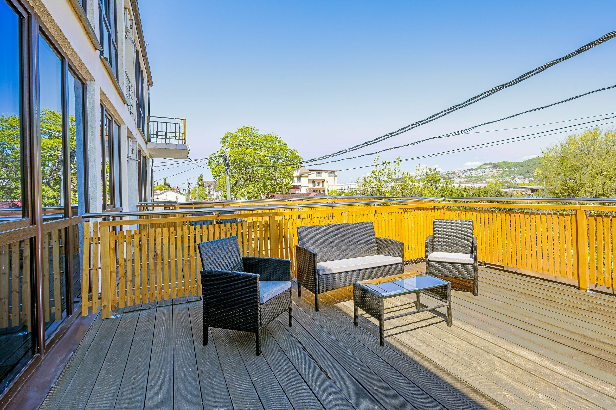 Трехместный Делюкс с собственной террасой