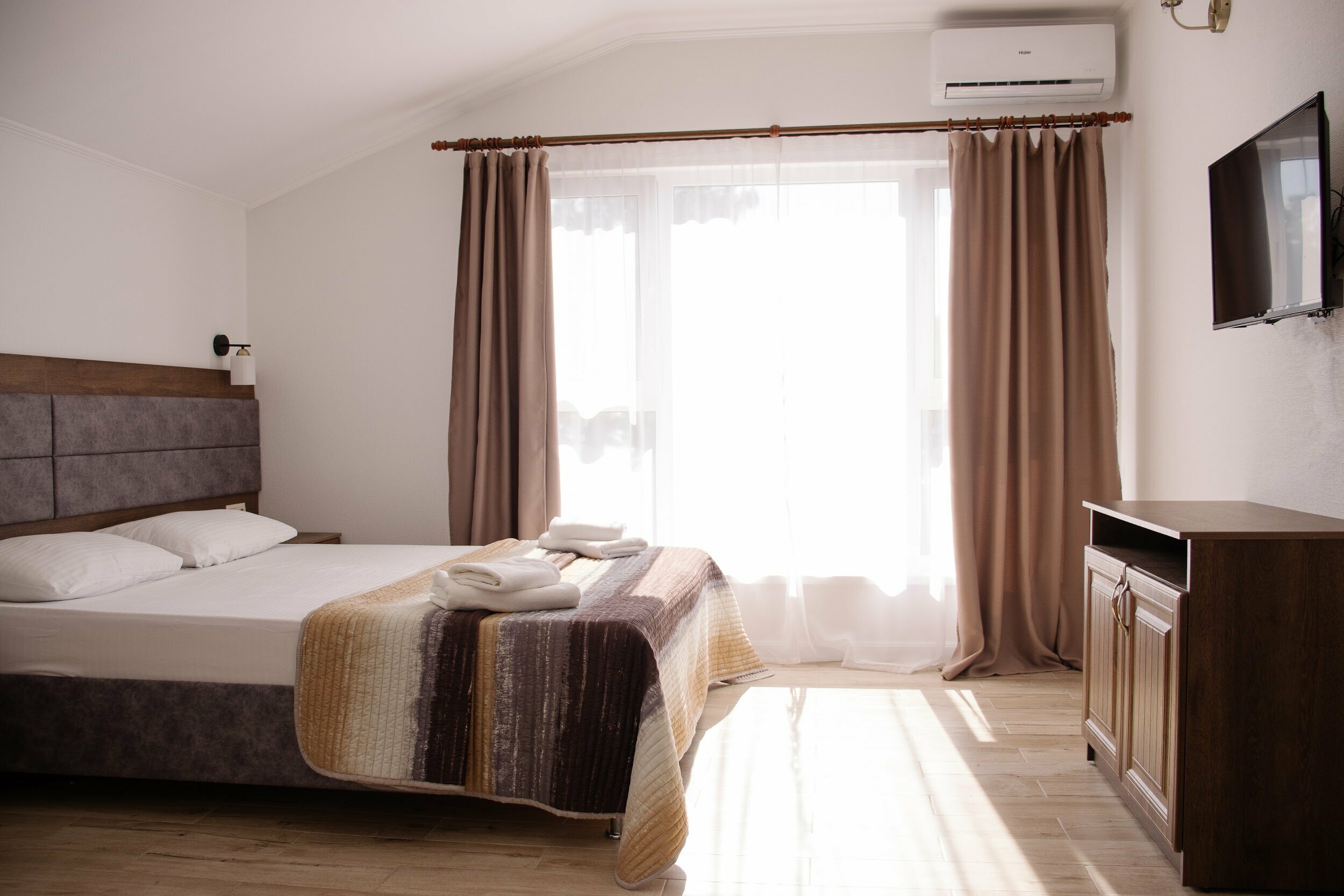 Апартаменты с кухней, вид на горы