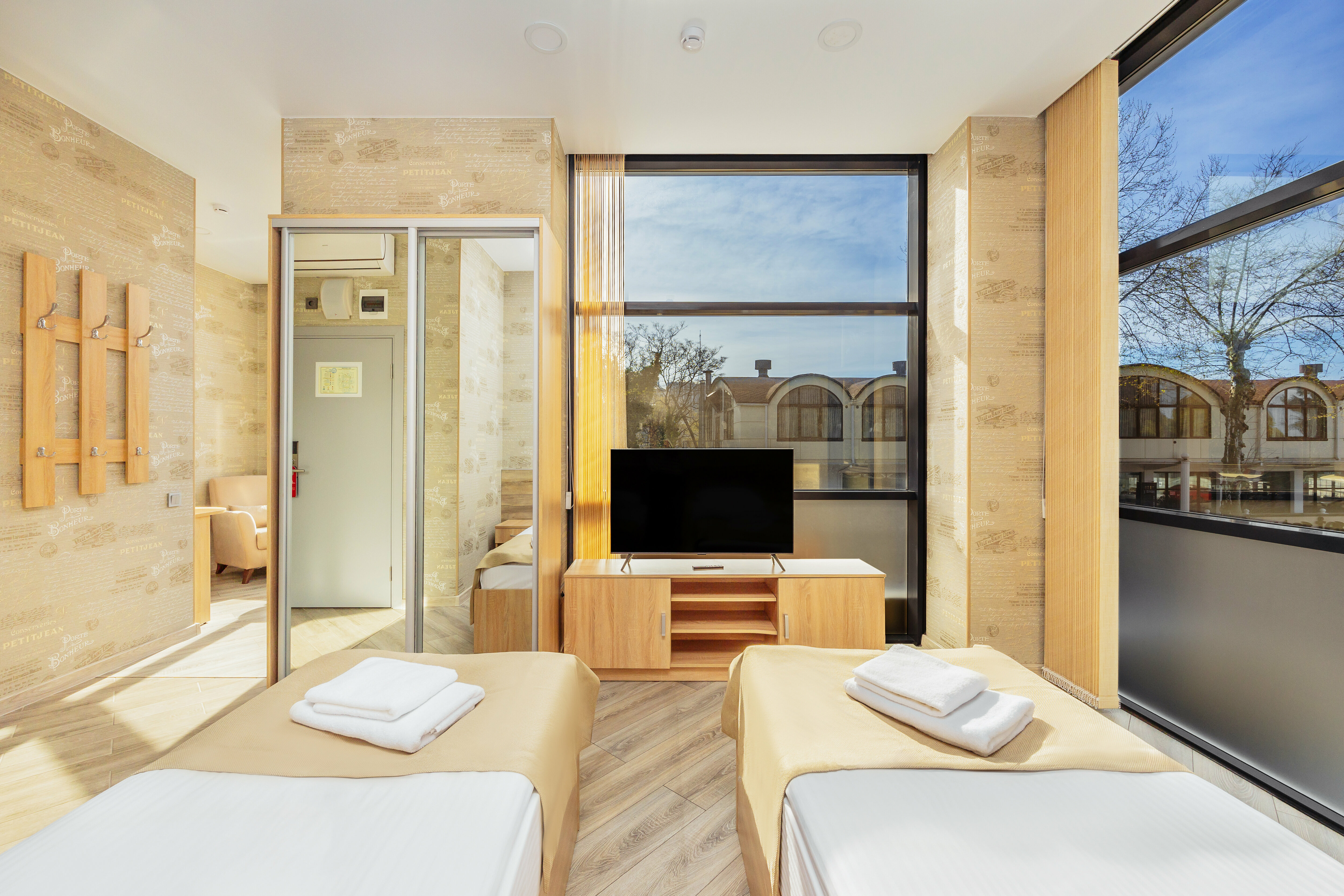 Стандарт с двумя отдельными кроватями, вид на город