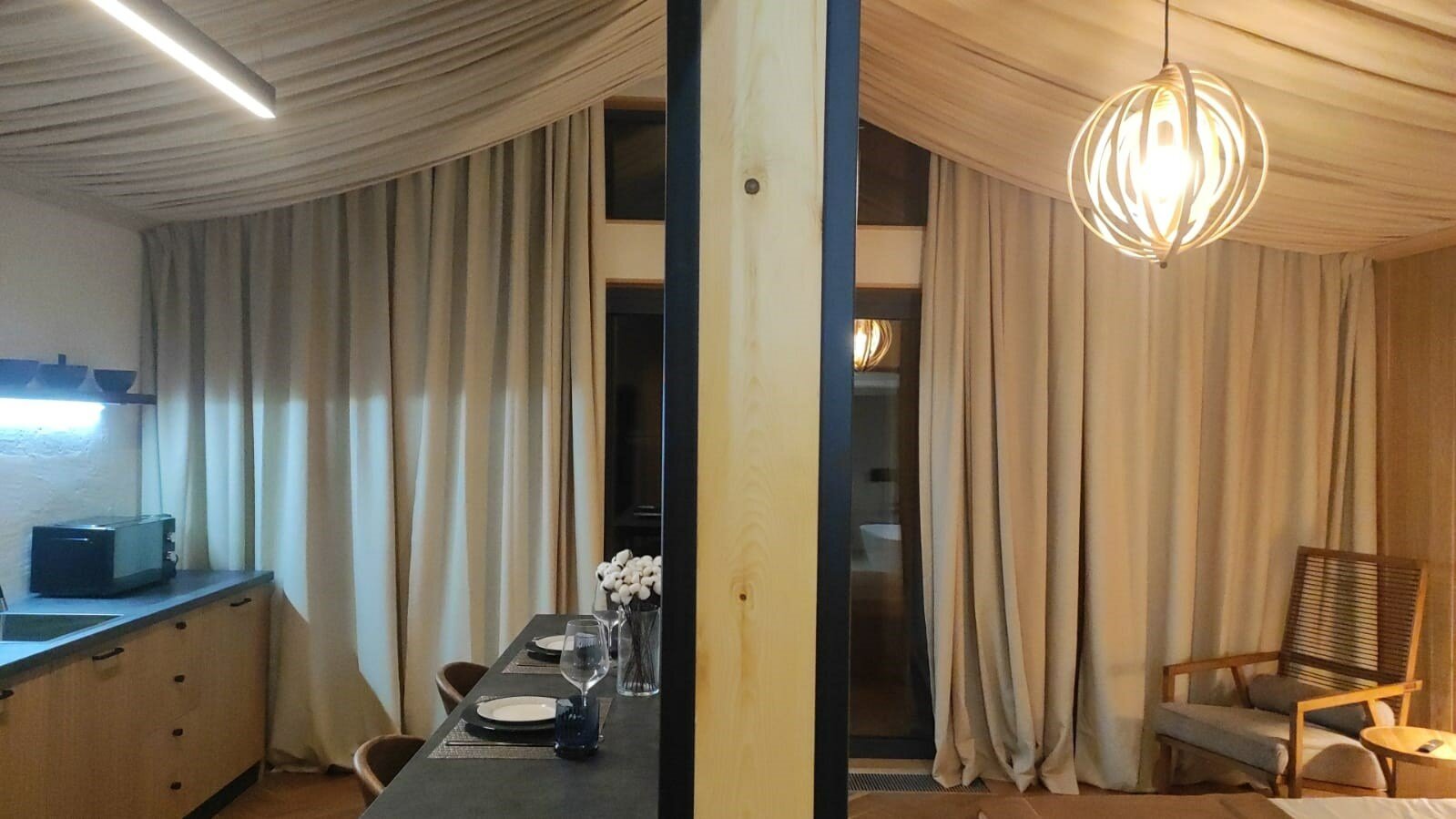 Лодж-студия Ранчо с панорамной ванной