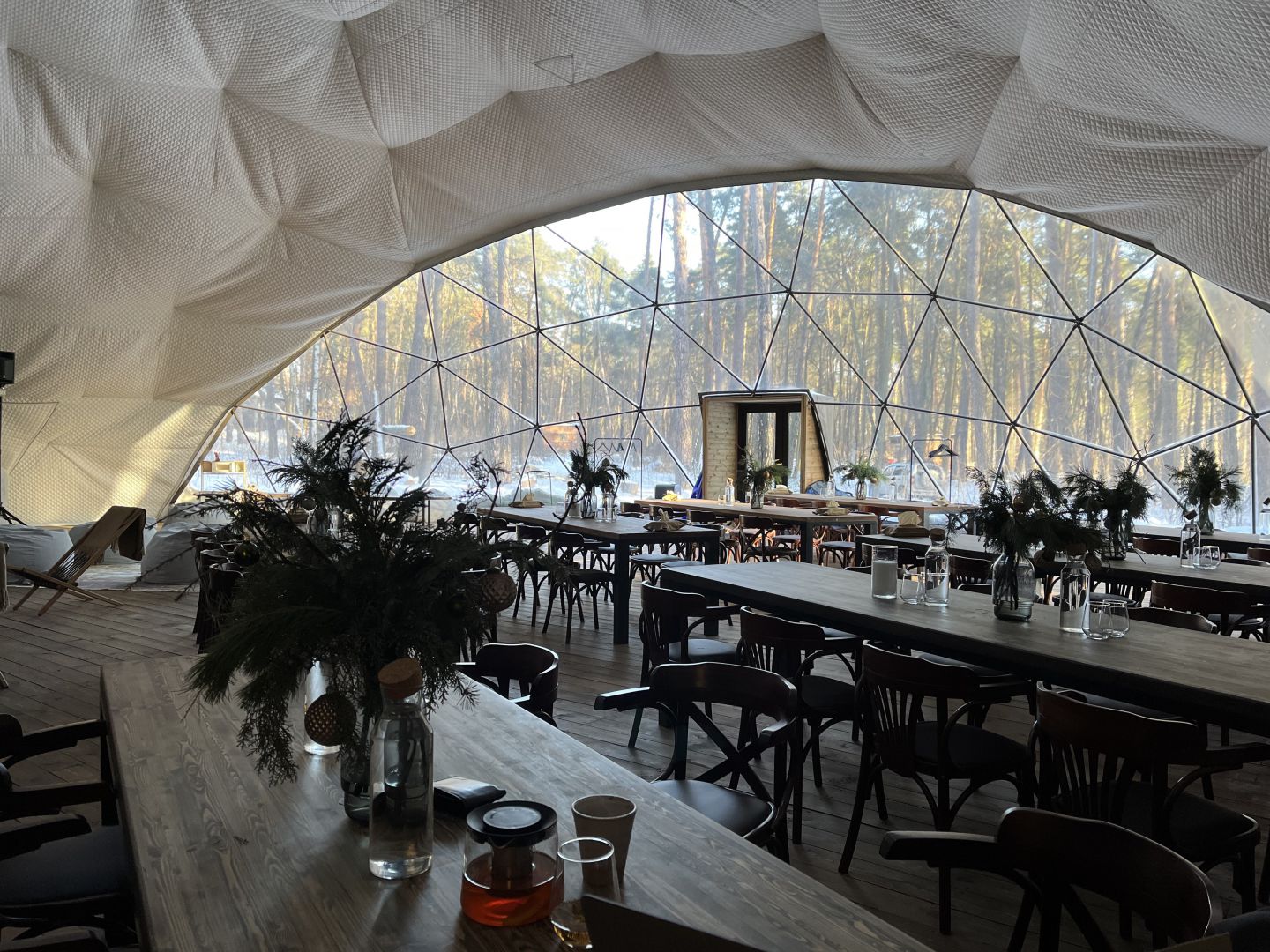 Двухместный модуль Вили с 1 кроватью или 2 отдельными кроватями, вид на лес