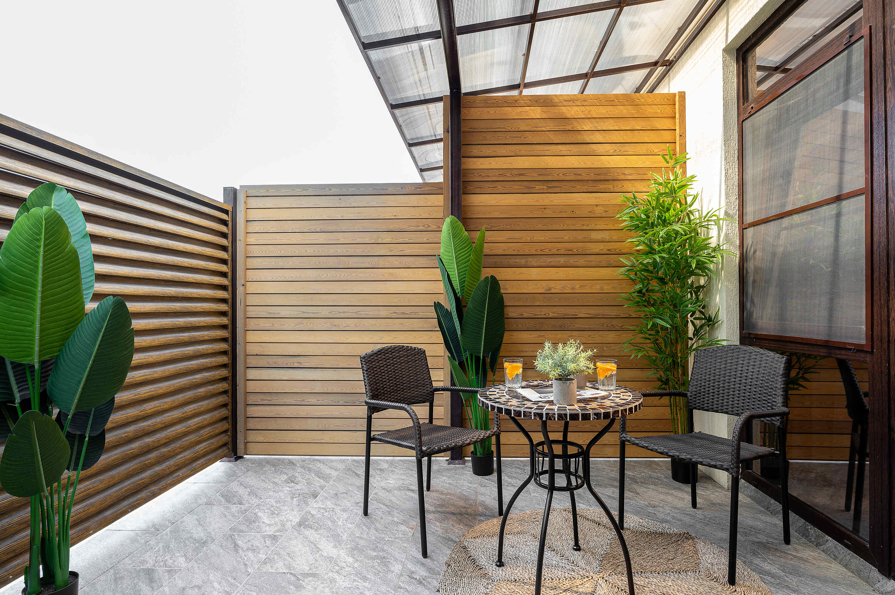 Двухместный номер с 1 кроватью и террасой