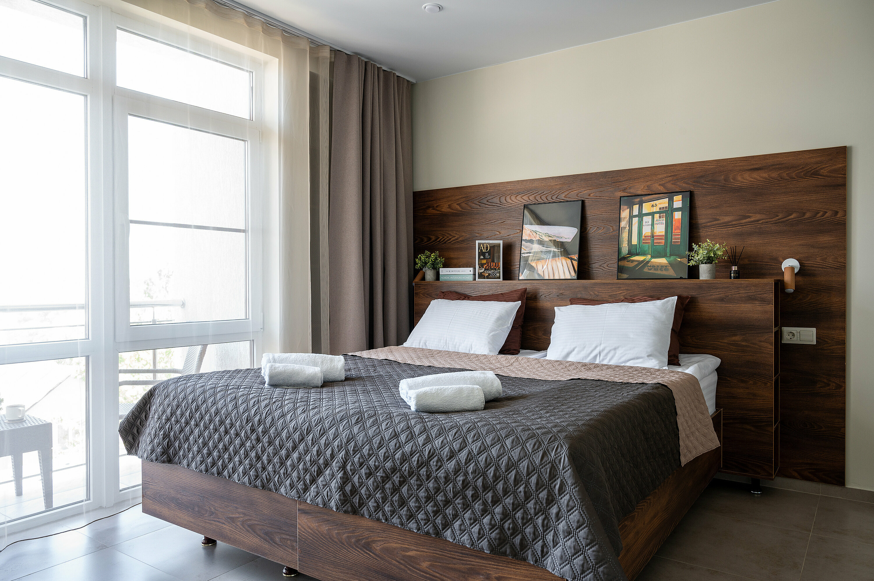 Двухместный номер с 1 кроватью и балконом