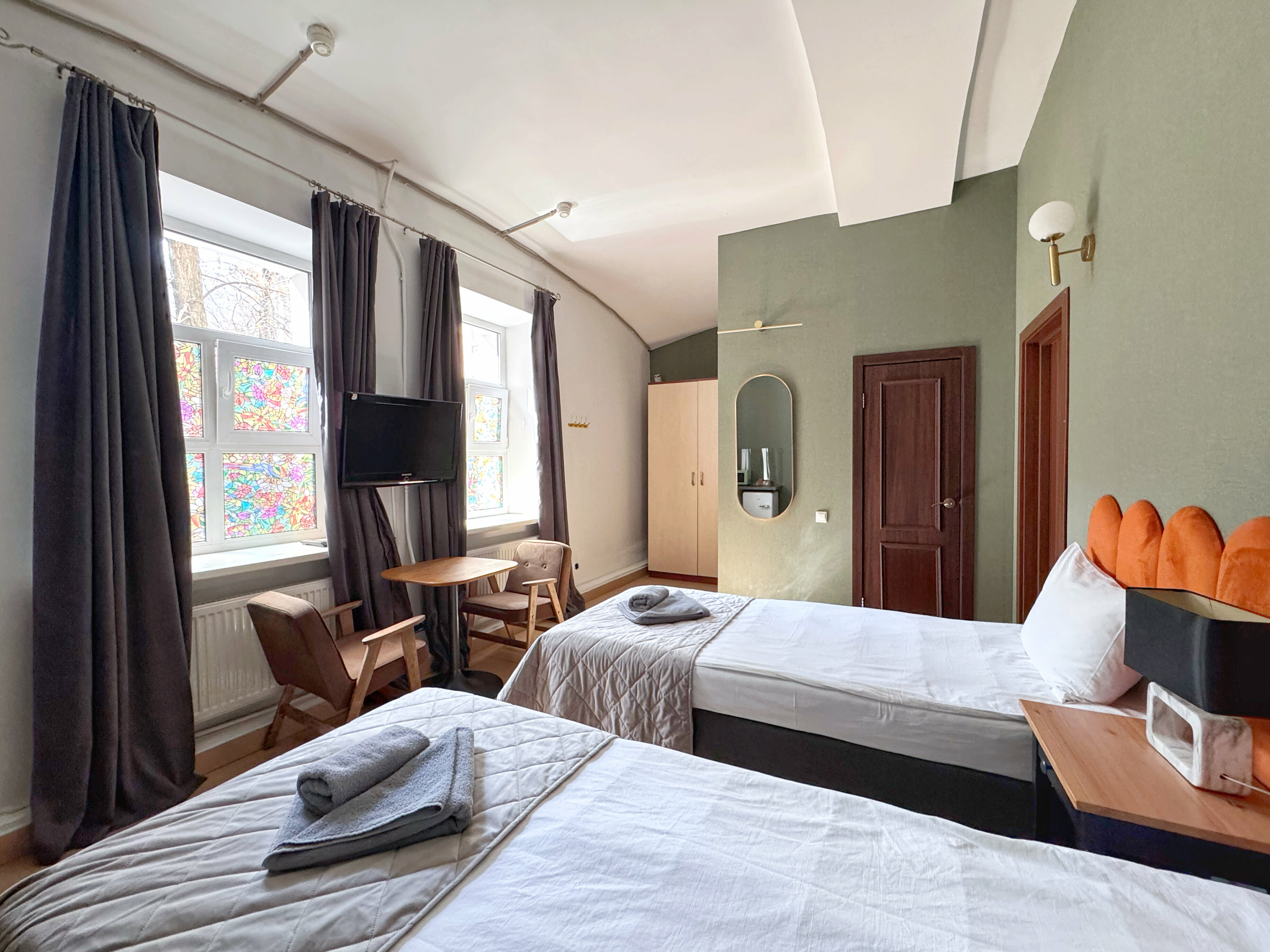 Улучшенный номер с кроватью размера «king-size» или 2 отдельными кроватями