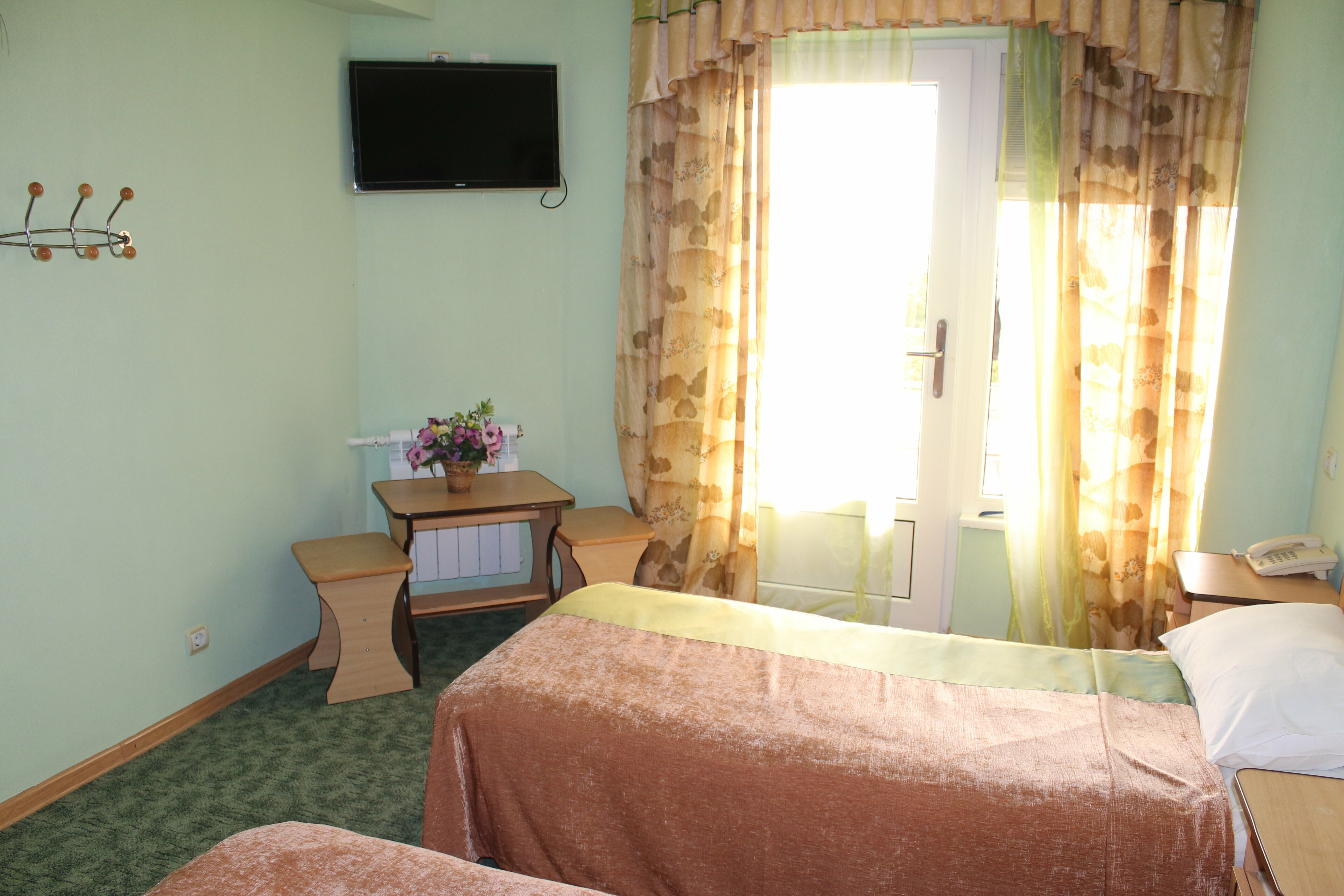 Двухместный с 1 кроватью или 2 отдельными кроватями и душем