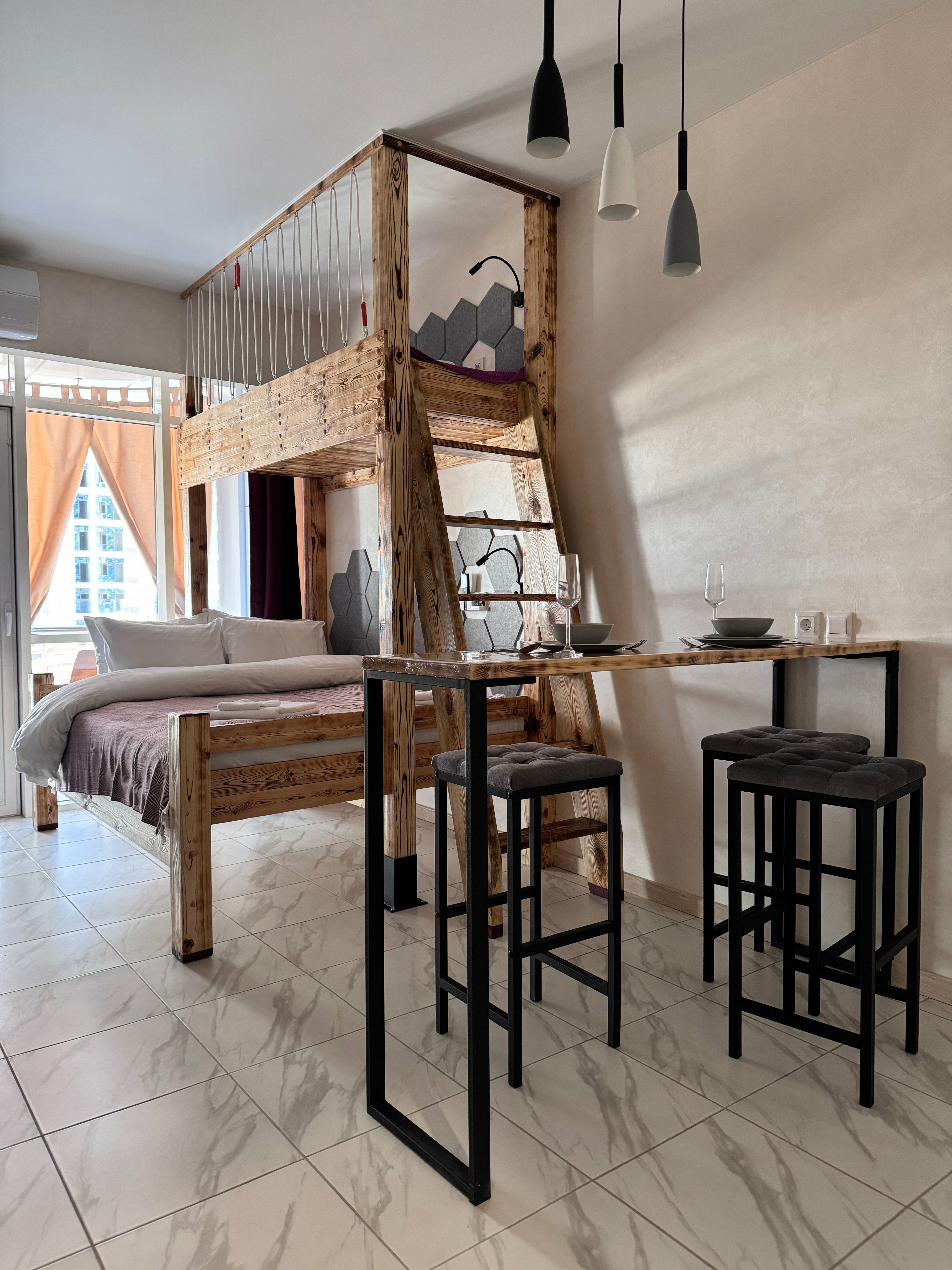 Студия с балконом в ЖК "Sun Hills Ольгинка" на 3 этаже