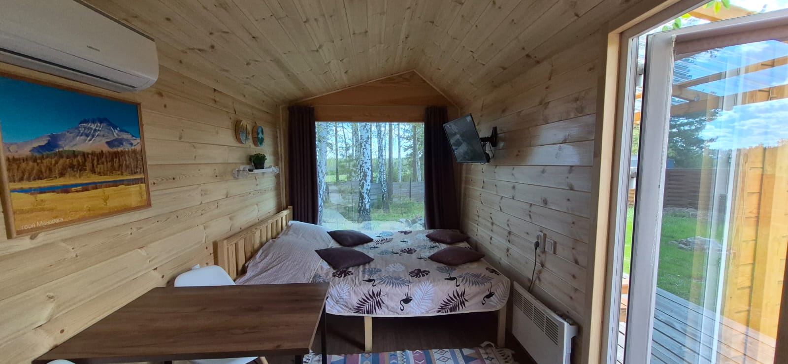 Эко домик с панорамным окном улучшеный