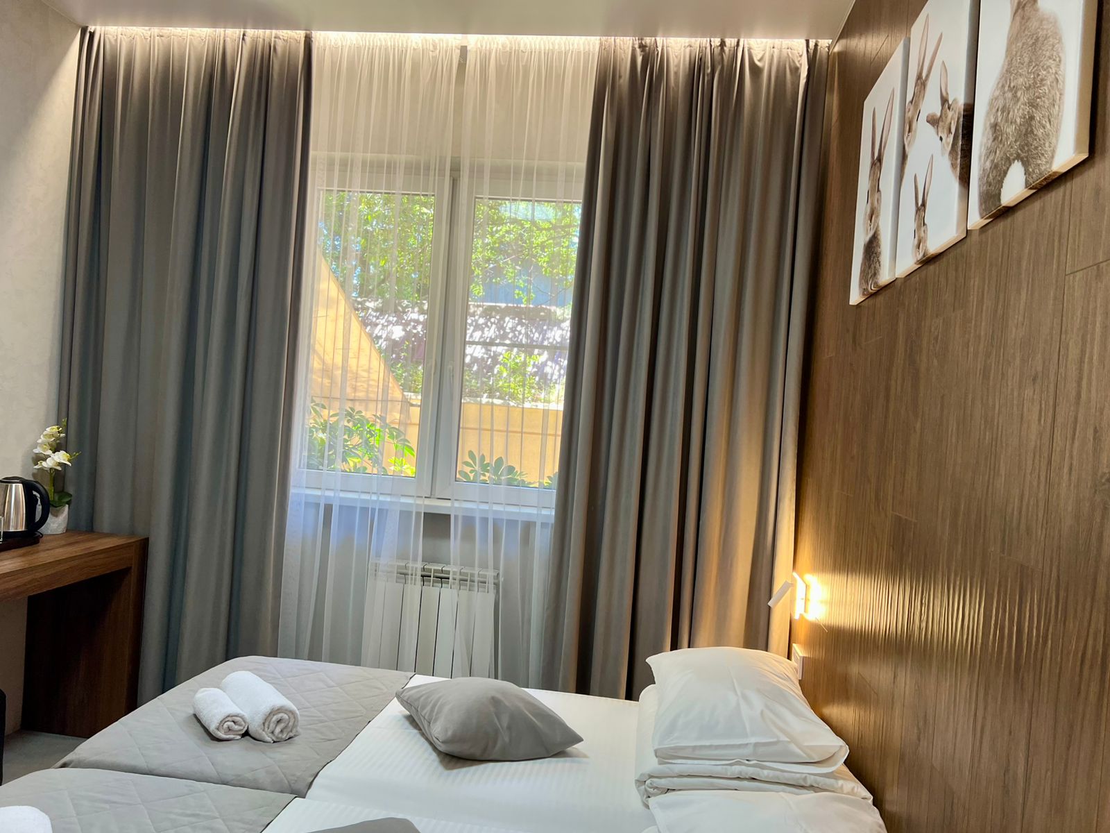 (№3) 2х местный комфорт без балкона раздельные кровати первый этаж