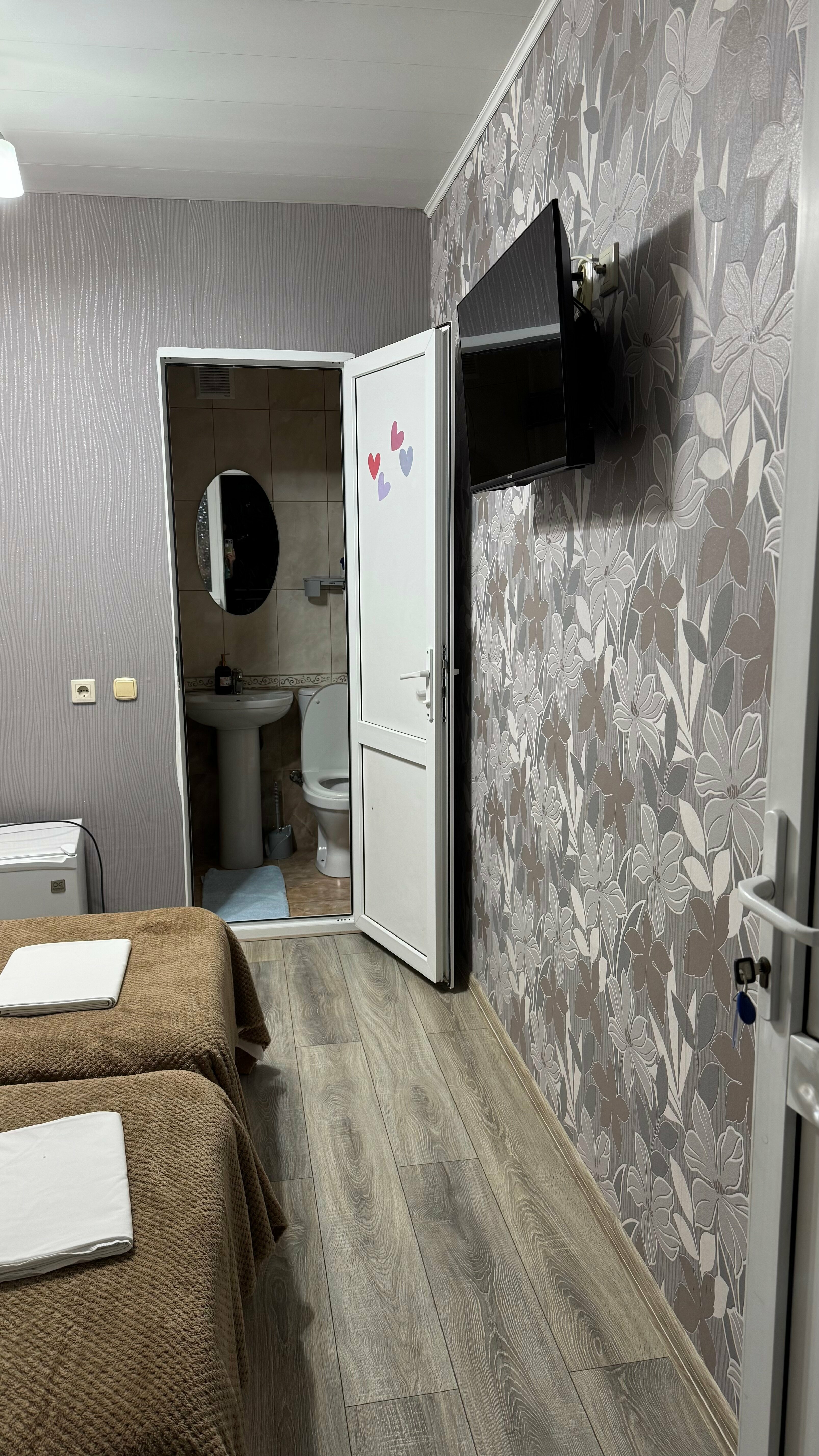 Двухместный номер собственной ванной комнатой