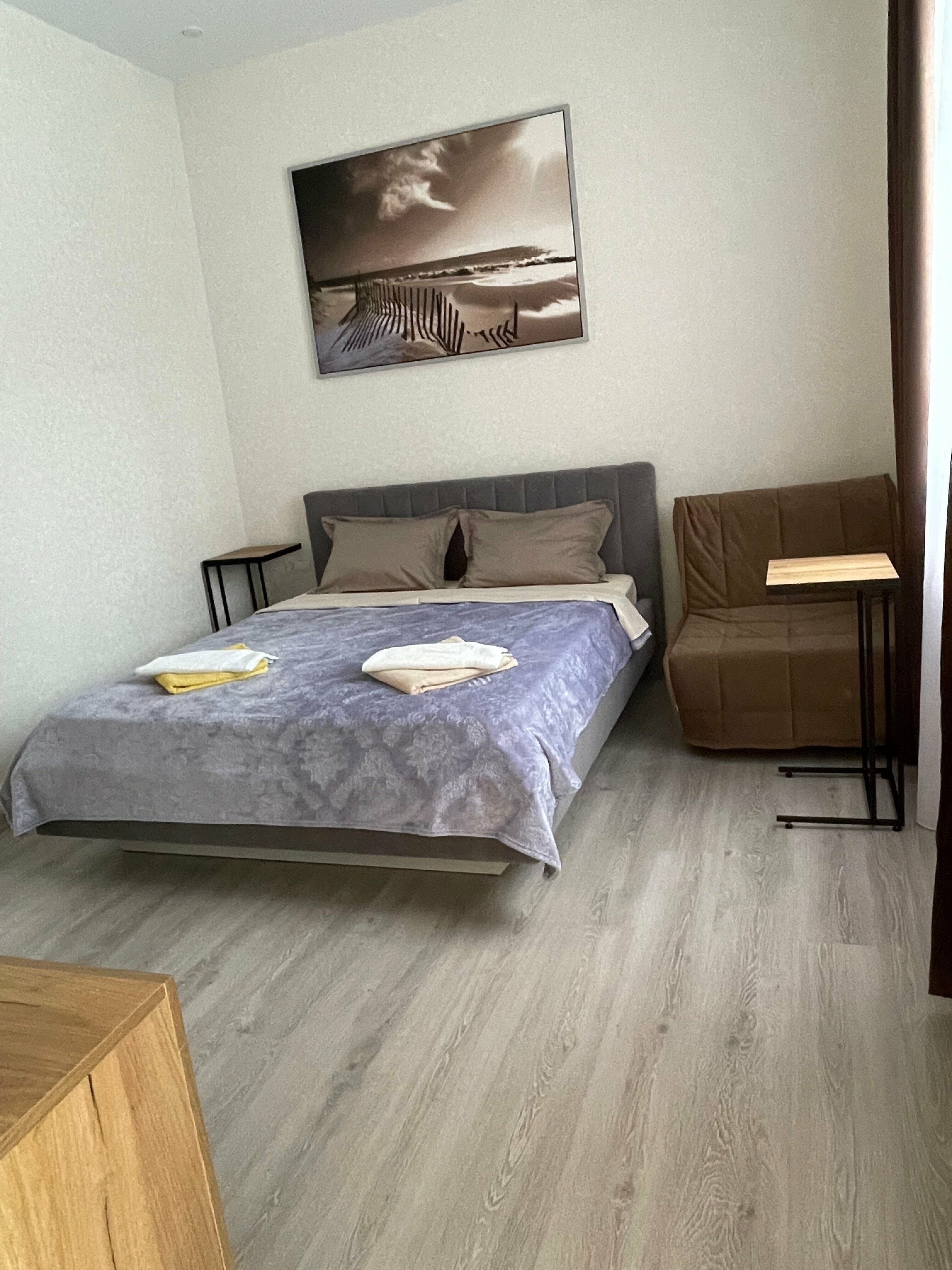 Двухместный номер с 1 кроватью и балконом