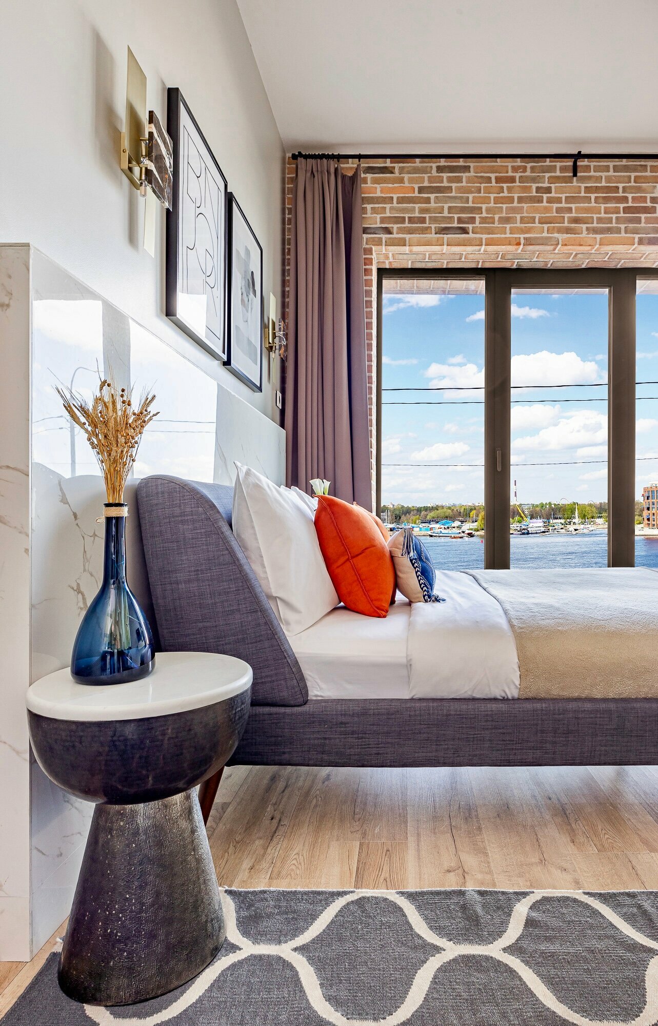 Студия Deluxe с видом на Реку