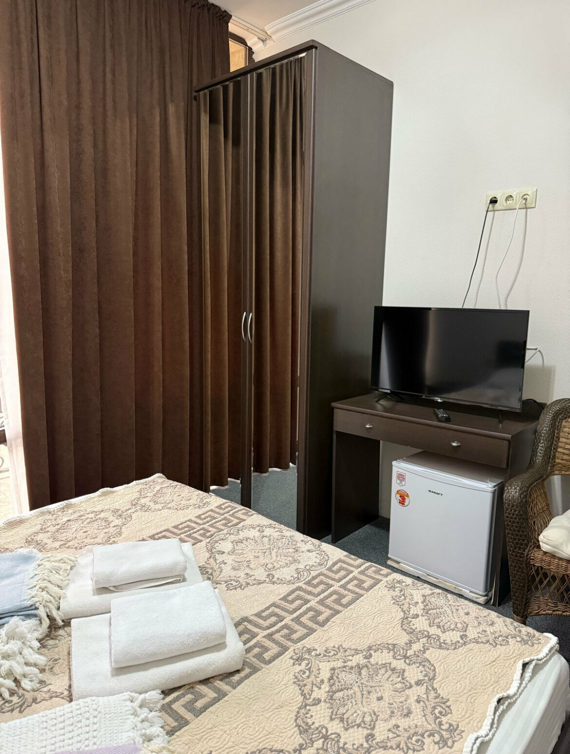 Двухместный номер с 1 кроватью и балконом