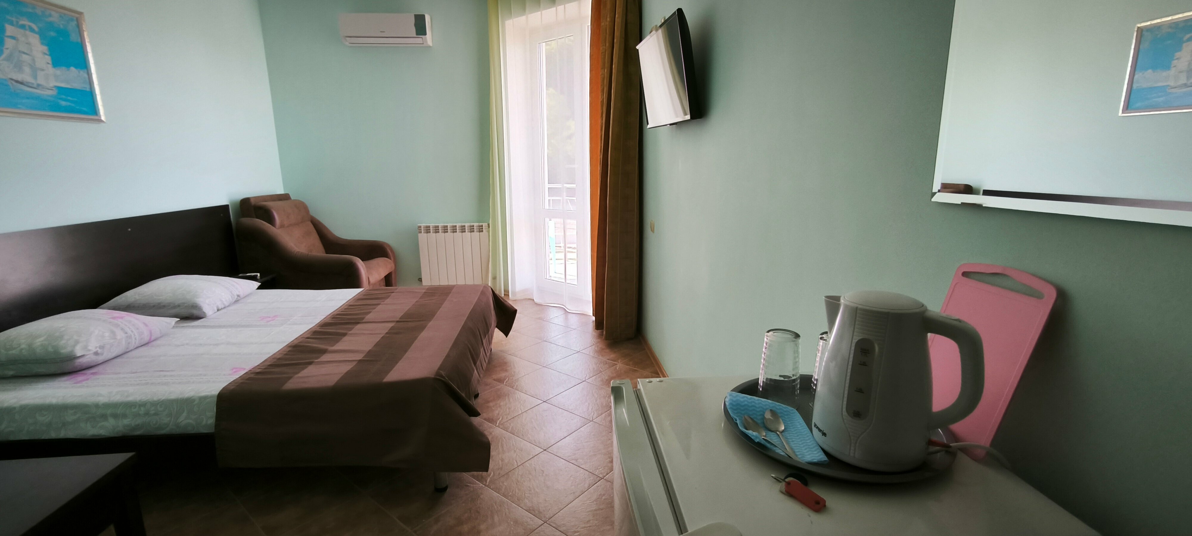 Двухместный номер с 1 кроватью или 2 отдельными кроватями и балконом