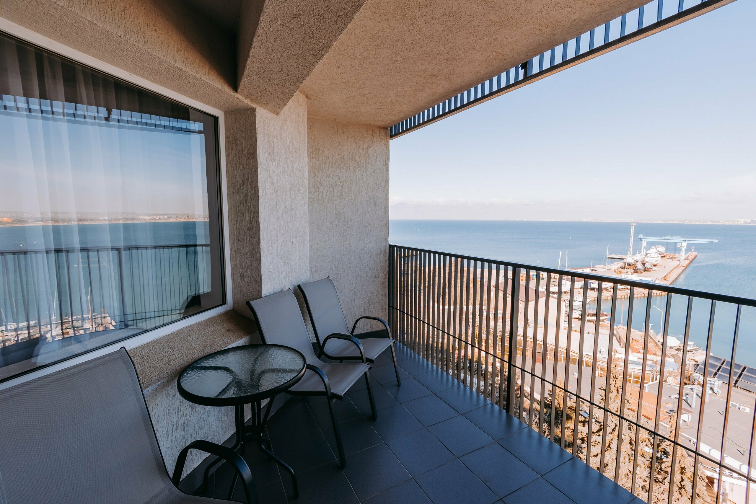 Двухместный номер с 1 кроватью или 2 отдельными кроватями, вид на море