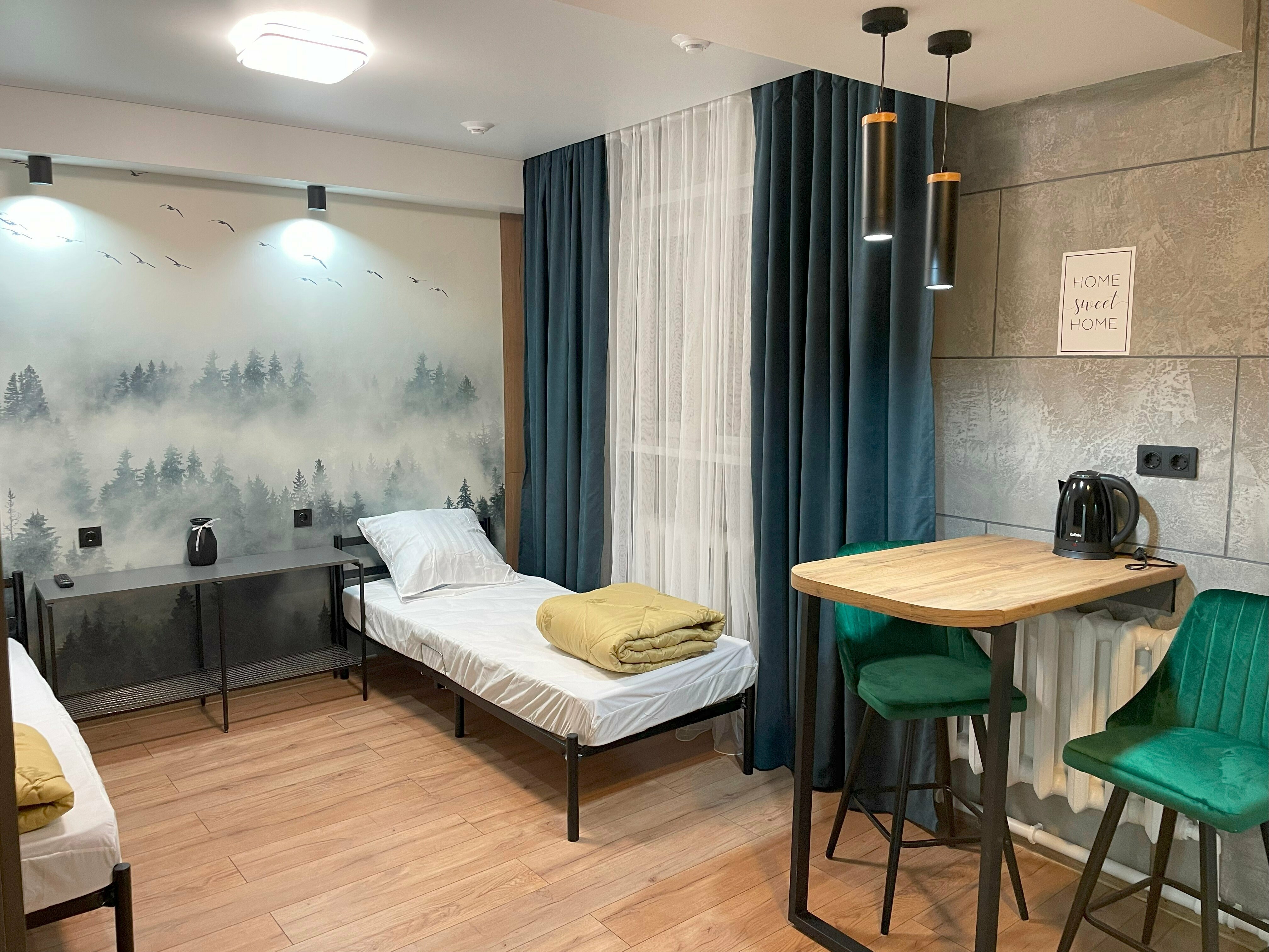 Двухместный номер категории стандарт с двумя односпальными кроватями