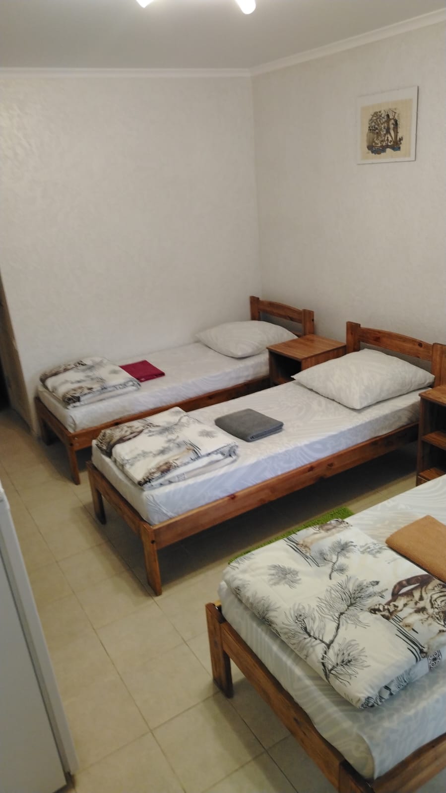 трехместный номер с тремя односпальными кроватями