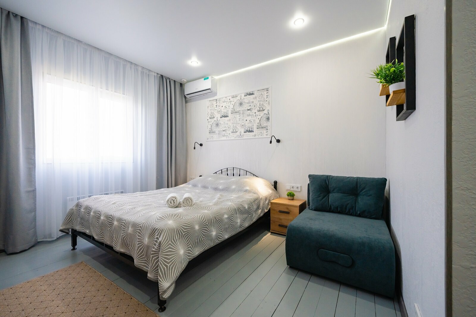 Двухместный номер с 1 кроватью и видом на озеро