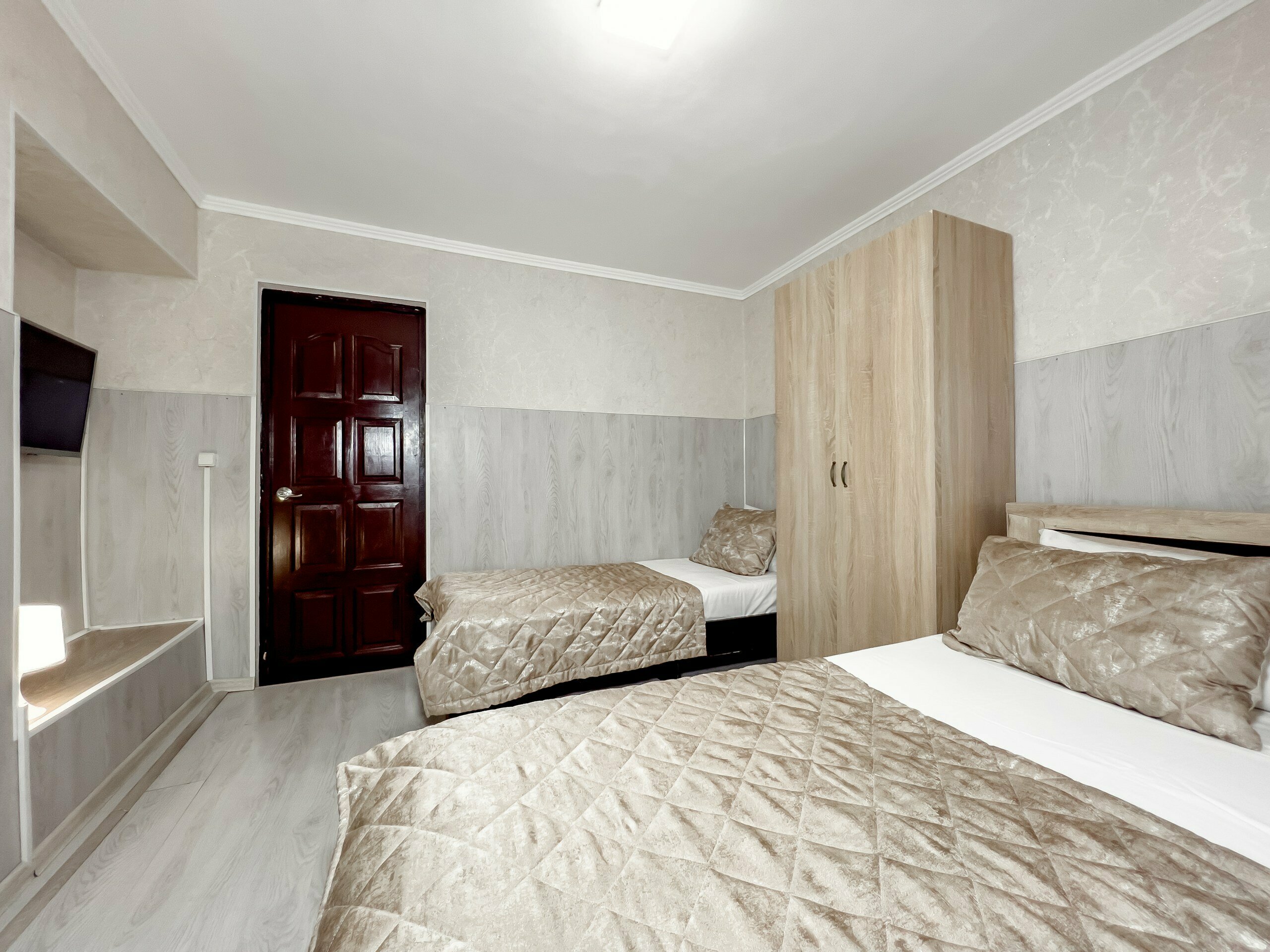 Апартаменты с 1 спальней и кухней для 3 гостей