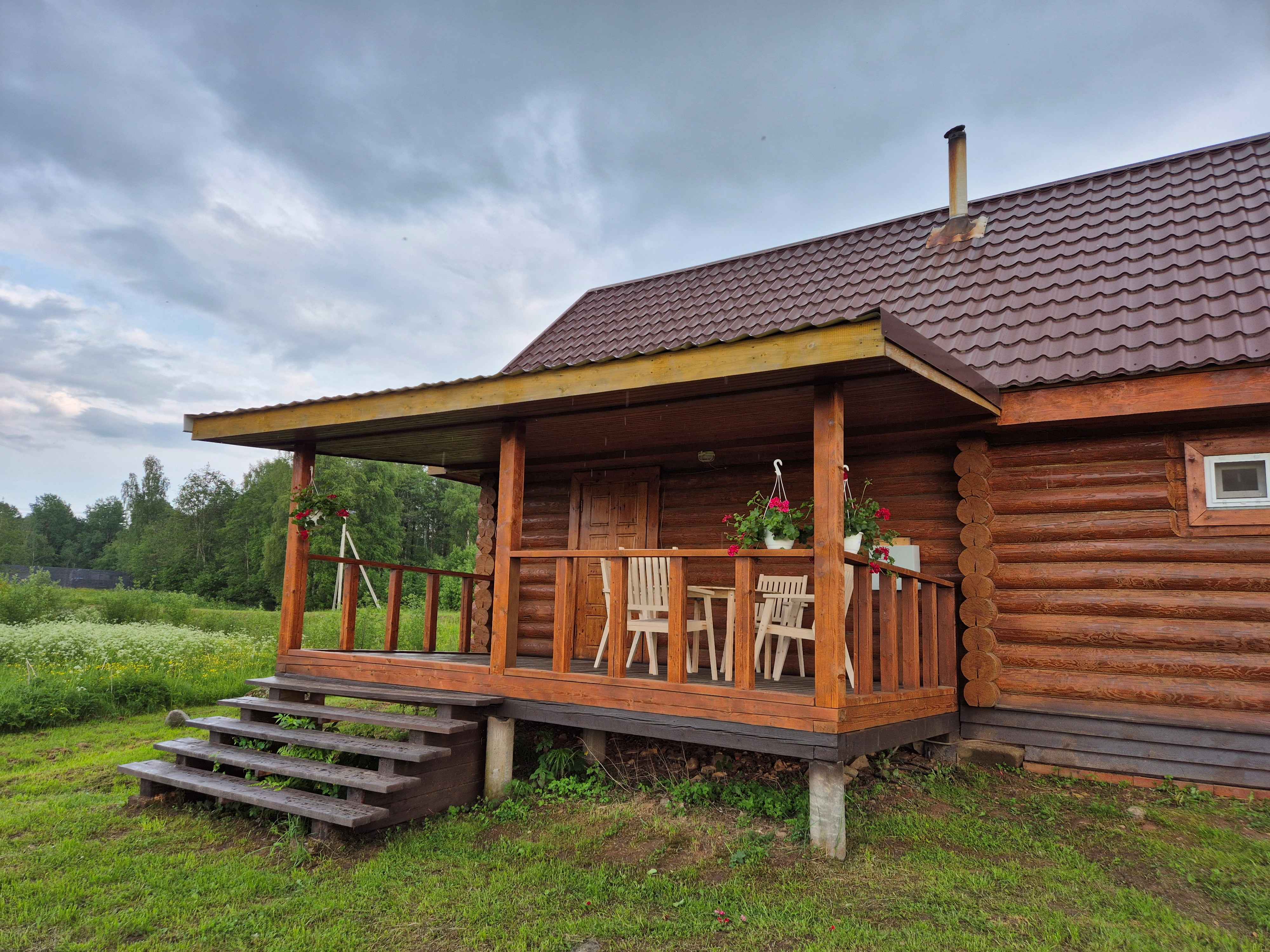 Русский дом с 2 спальнями и террасой